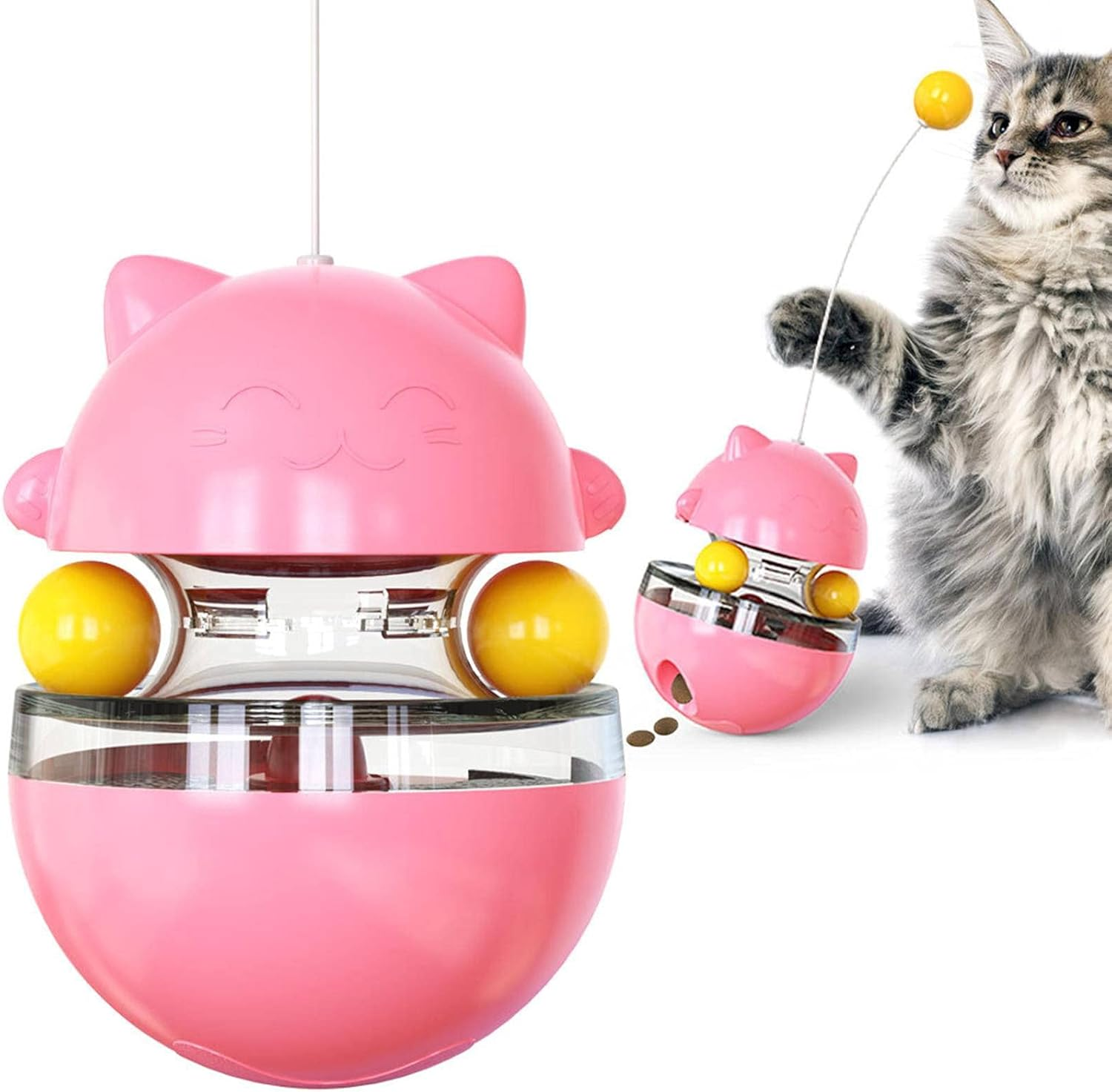 Popular Cat Toys Tumbler Food Dropping Ball Cat Teaser Pet Supplies Cat Toy image number 2
