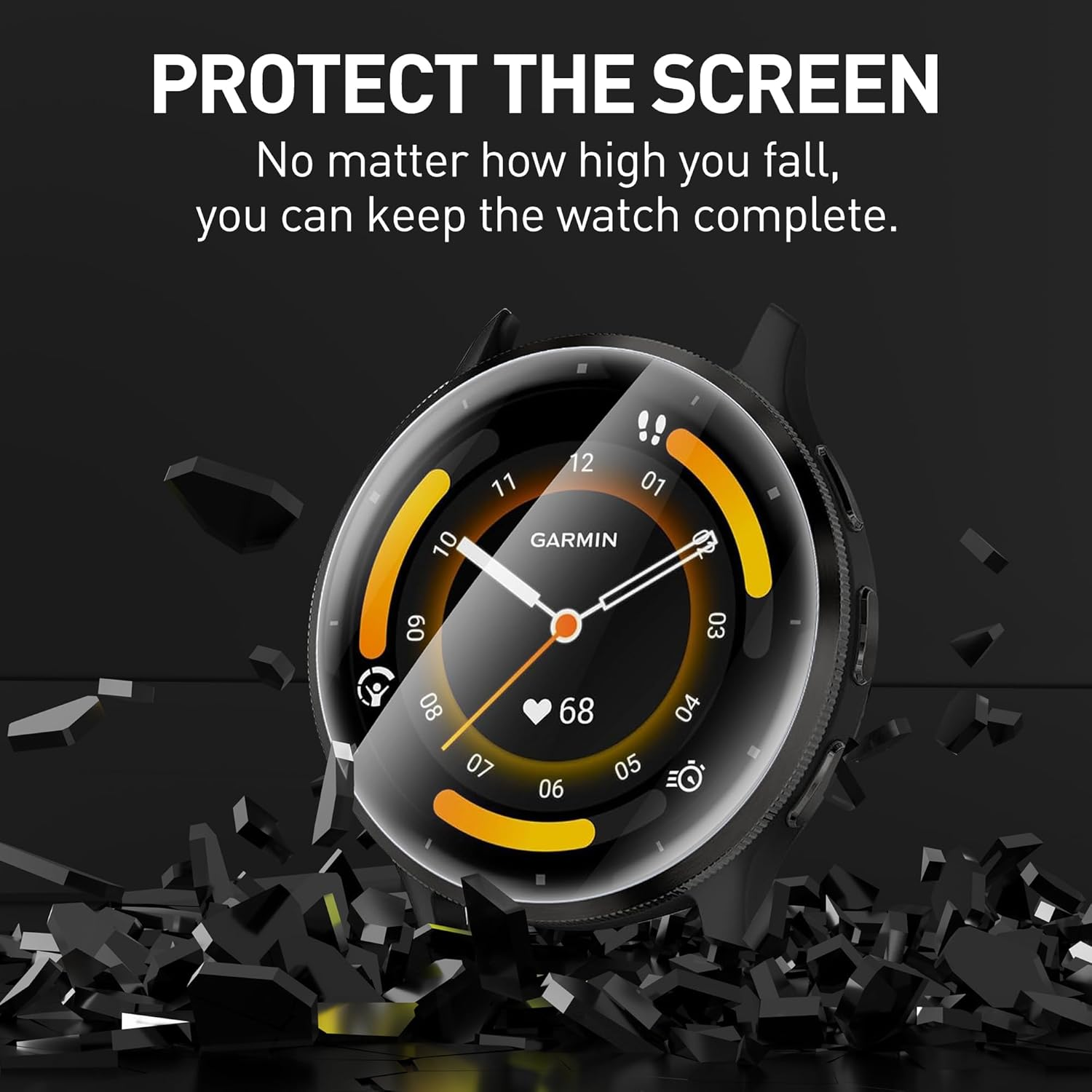 Suoman 6-Pack for Garmin Venu 3 45MM Smartwatch Screen Protector, Charger Port +[Perfectly Fit] High Definition Clear TPU Soft Protective Film image number 1