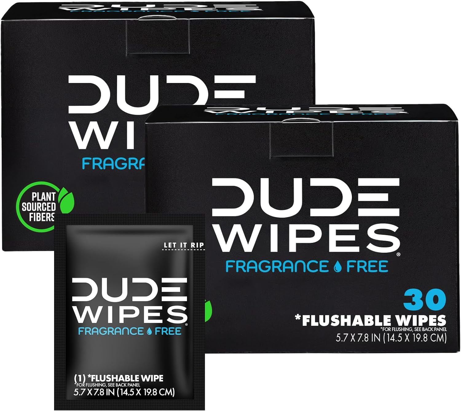 DUDE Wipes Flushable Wet Wipes 30 Wipes, Individually Wrapped for Travel, Unscented Wet Wipes with Vitamin-E & Aloe, Septic and Sewer Safe image number 6