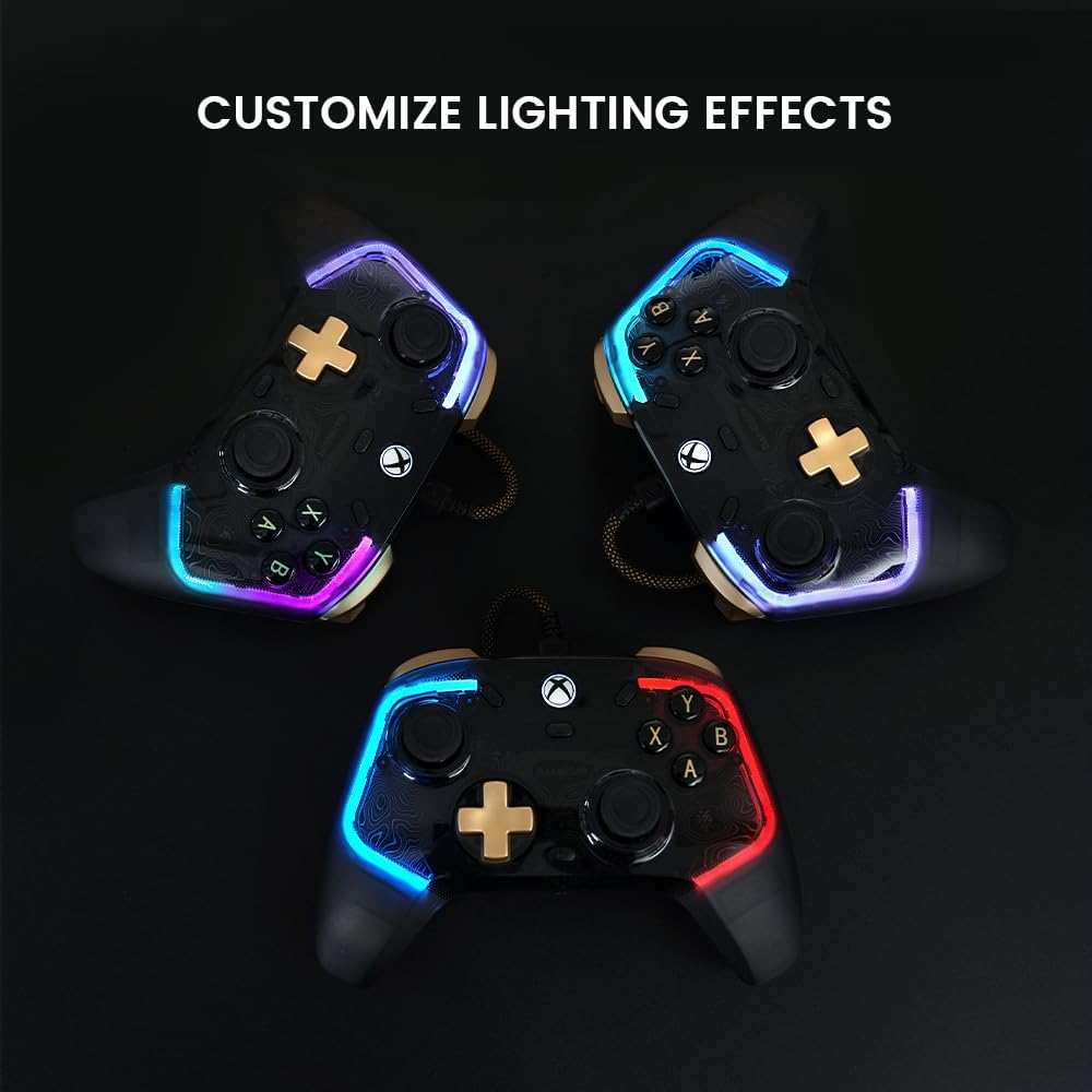 Gamesir Kaleid Flux Enhanced Wired Controller for Xbox, RGB Lighting and Hall Effect Joystick, Compatible with Xbox Series X|S, Xbox One, Windows 10/11 PC - Officially Licensed image number 2
