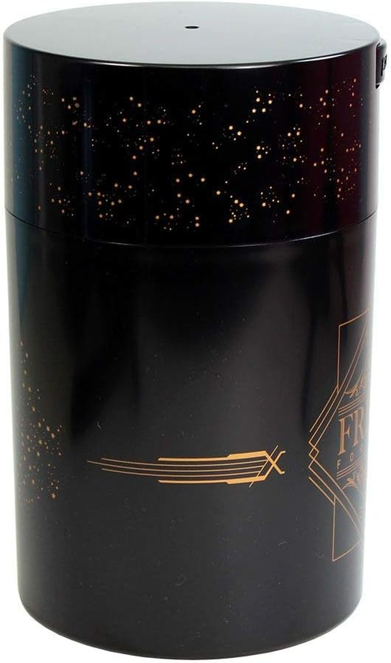 Coffeevac 1LB &ndash; Patented Airtight Container | Multi-Use Vacuum Container Works as Smell Proof Containers for Ground Coffee and Coffee Bean Containers. Black with Gold Logo