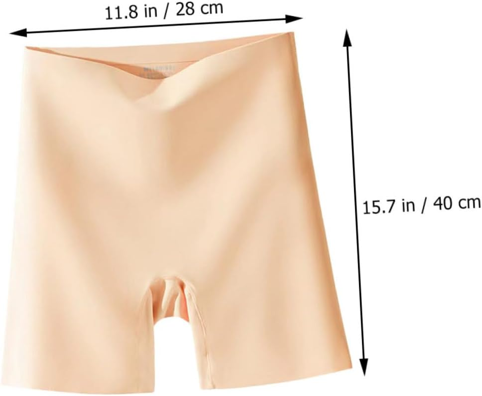 FOMIYES Women High Waist Safety Pants Seamless Thin Breathable Pregnant Underwear Tummy Control and Butt Lifting, Skin Color L, Comfortable Maternity Brief for Daily Wear Khaki image number 2