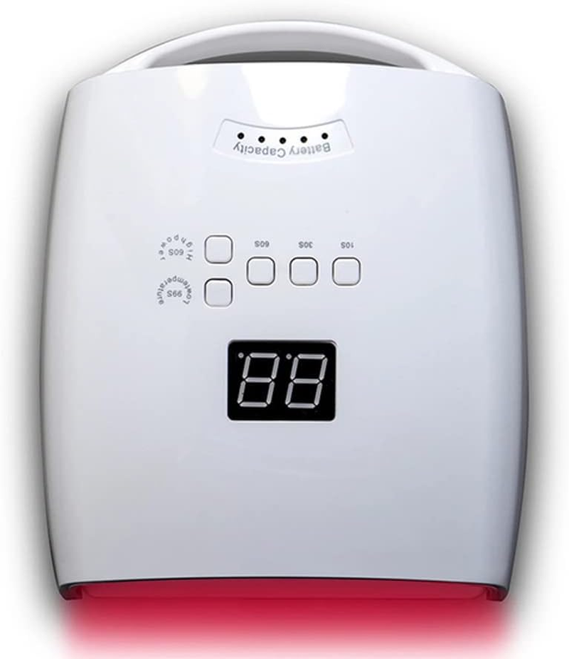 Nail Dryer Nail Dryer Red Light Machine Pedicure Lamp Automatic Sensor Gel Manicure Lights Rechargeable Portable Handle Nail Uv Led Lamp Nail Lamp