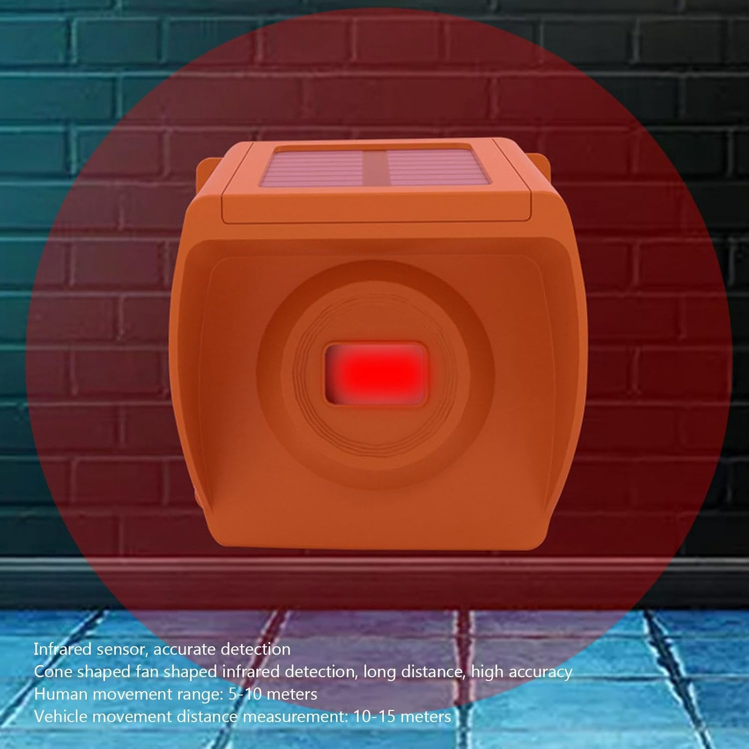 Driveway Alarm, 800M Home Security Alert System, 1800Mah Rechargeable Security Alert System, IP55 Weatherproof, for Protect Indoor Outdoor Property image number 6