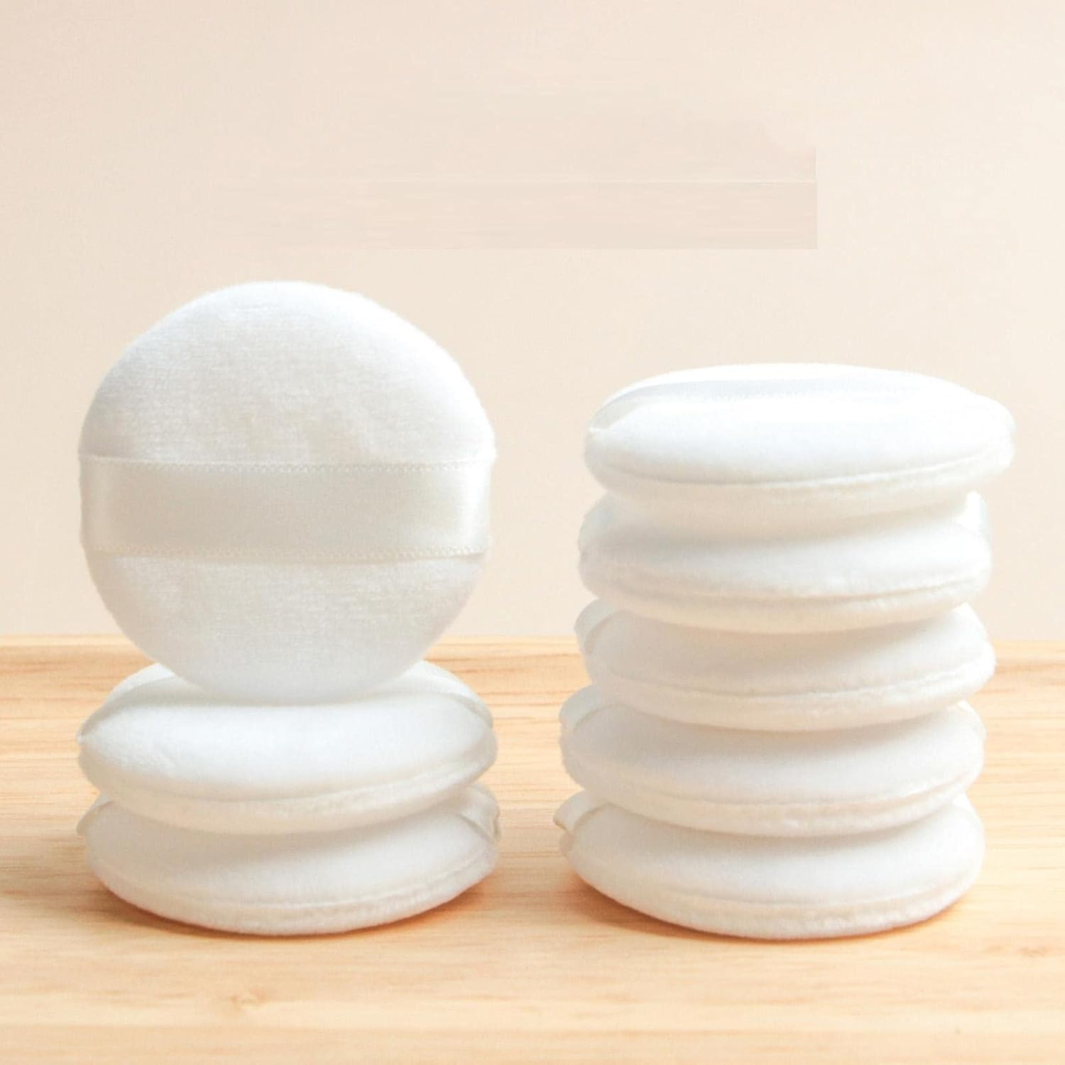 Harayaa Empty Loose Powder Containers with Puff for Loose Powder, Blush, Foundation Accessories Durable Small Size Lightweight Delicate Workmanship, Green