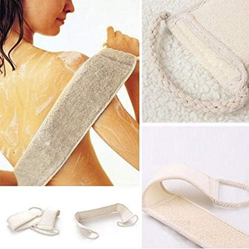 New Natural Soft Exfoliating Back Strap Bath Towel Shower Scrubber Sponge