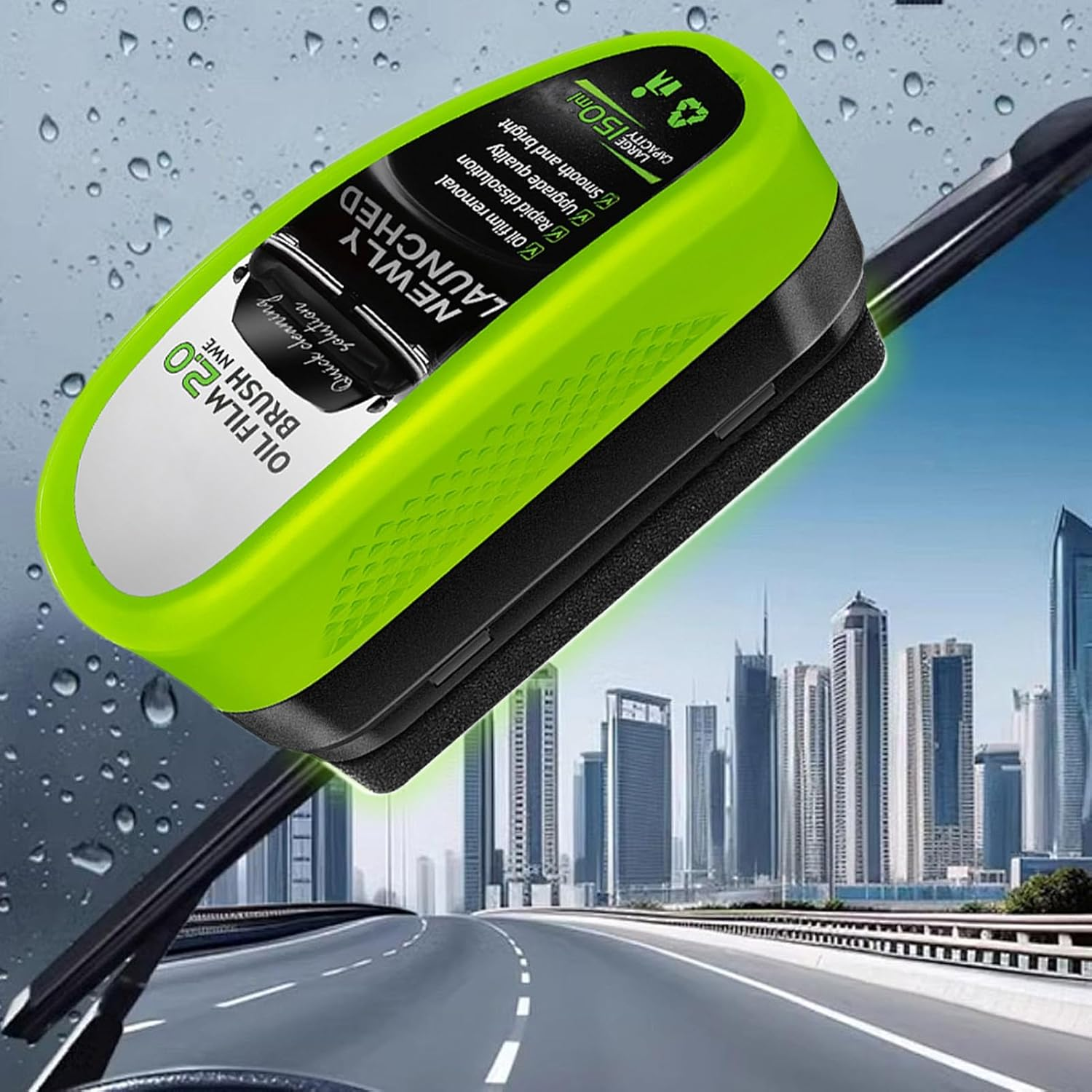 Clear Vision Windscreen Cleaner, Clear Vision Glass Cleaner, Windscreen Washer Fluid， Car Windshield, Prevents Rain and Fog Cleaning Glass Brush for Car image number 3