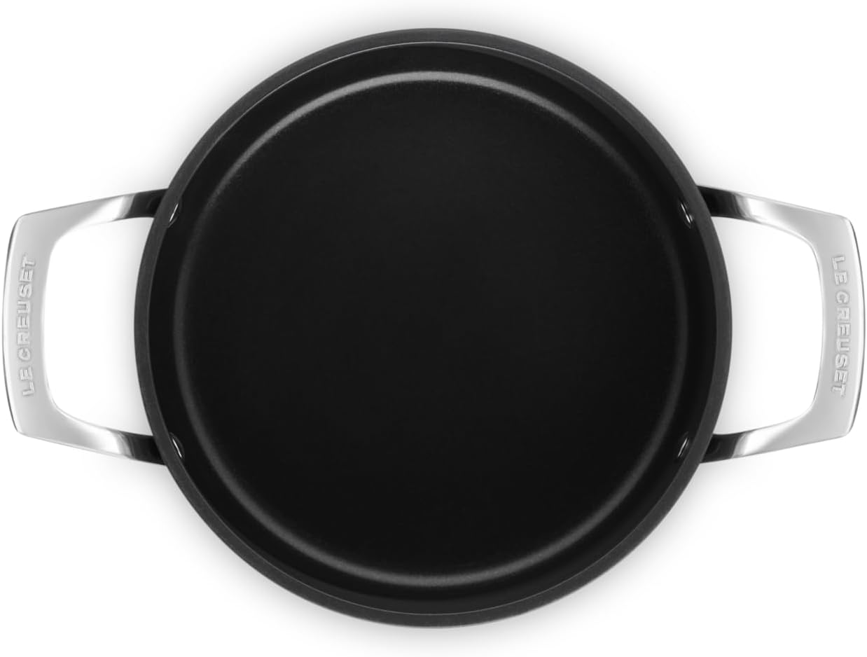 Le Creuset Essential Non-Stick Ceramic Stockpot with Glass Lid, 20Cm, 3.8L