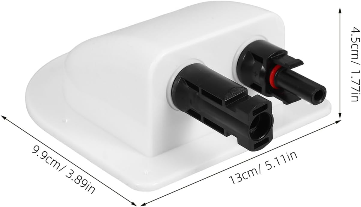 Alipis Solar Double Cable Entry Box Connector for Rv Yacht Boat Roof Easy Installation No Drilling Required Versatile Use for and Holiday Homes image number 1