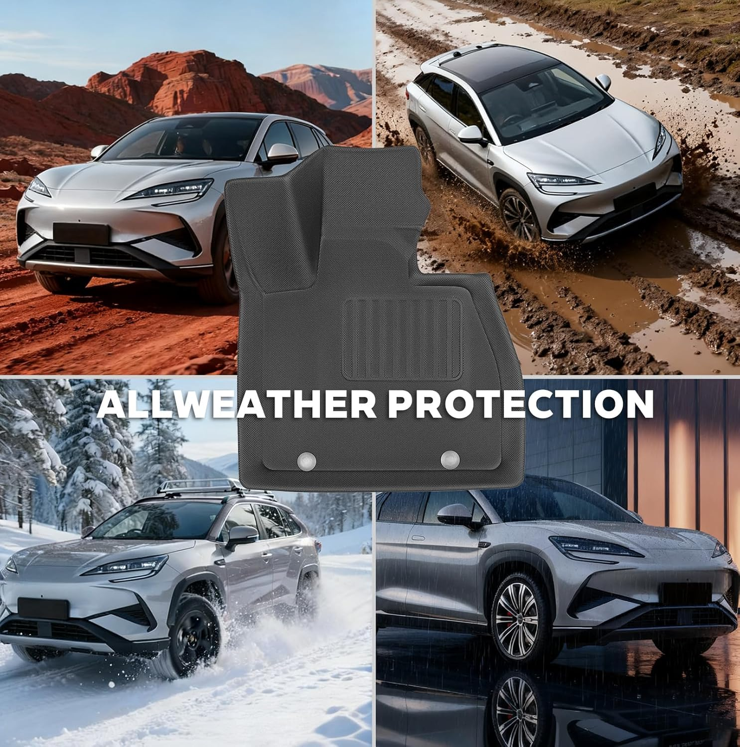 BYD Sealion 7 XPE 3D Mats 2025 BYD Sealion 7 All Weather Floor Mats (3Pcs)