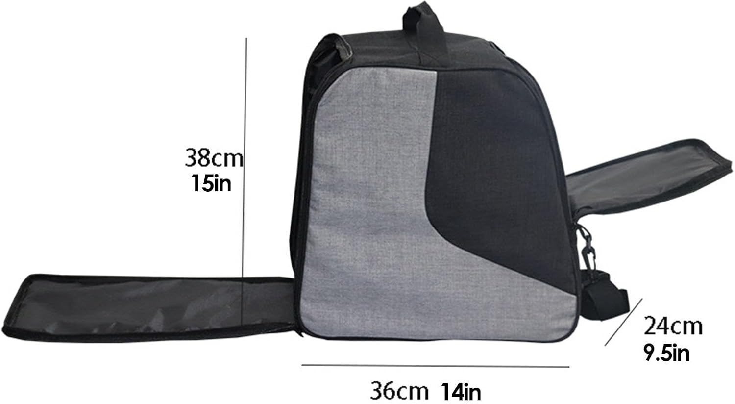 Travel Ski Boot Bag, Portable Snowboarding Gear Storage Bags, Large Capacity Waterproof Glide Package, Multipurpose Ski Boot Pack, Skiing Gumboot Luggage for Men and Women image number 4