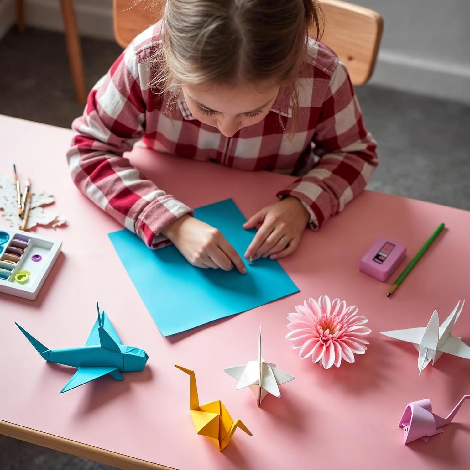 Cororio A4 230Gsm Premium Coloured Paper Cadrdstock - 50 Sheets, 10 Vibrant Colors - Heavyweight Cardstock with Vivid Colors - Crafts, School Projects, Invitations, DIY Art, Professional Printing​ image number 4