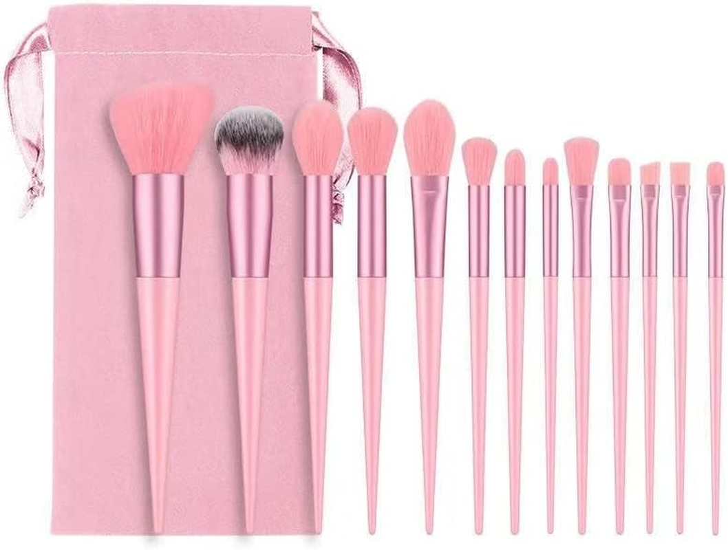 13 Pcs Professional Makeup Brushes Set Beauty Foundation Eyeshadow Makeup Brush - Available in Pink & Green