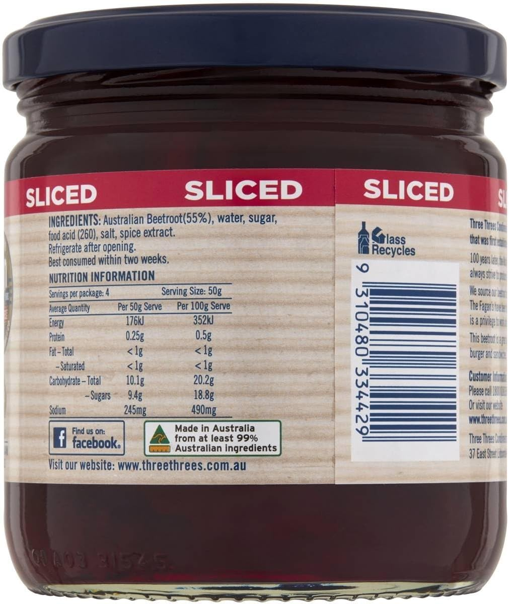 Three Threes Sweet Sliced Beetroot 415 G image number 6