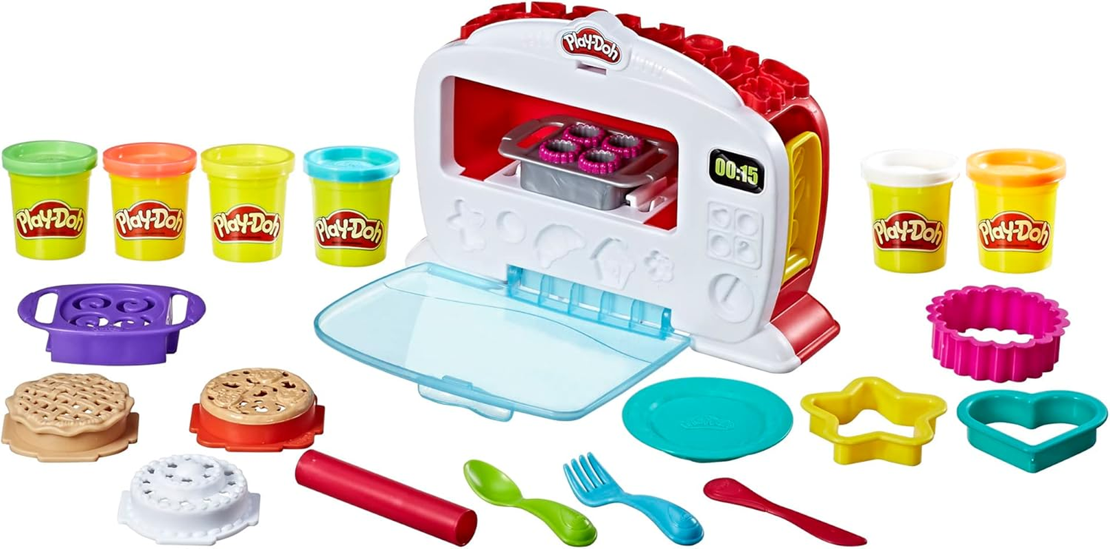 Play-Doh - Kitchen Creations - Magical Oven Inc 6 Tubs of Dough & Acc - Creative Kids Toys - Ages 3+ image number 1