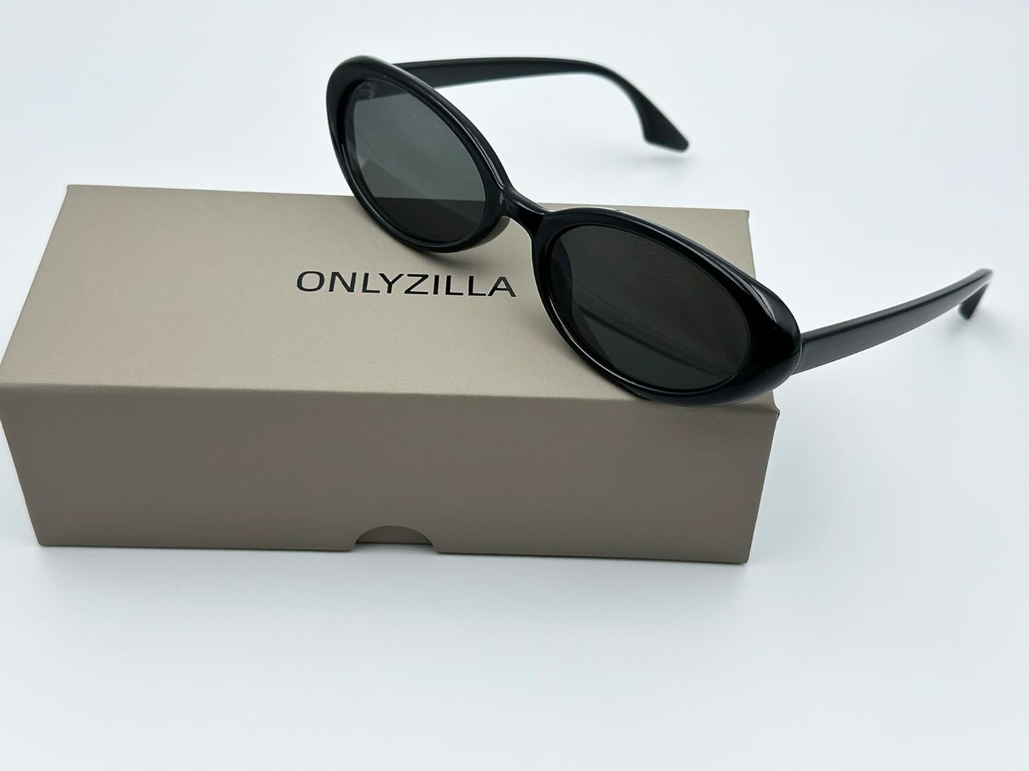 ONLYZILLA Retro Classic Oval Sunglasses for Women and Men Small 90S Style