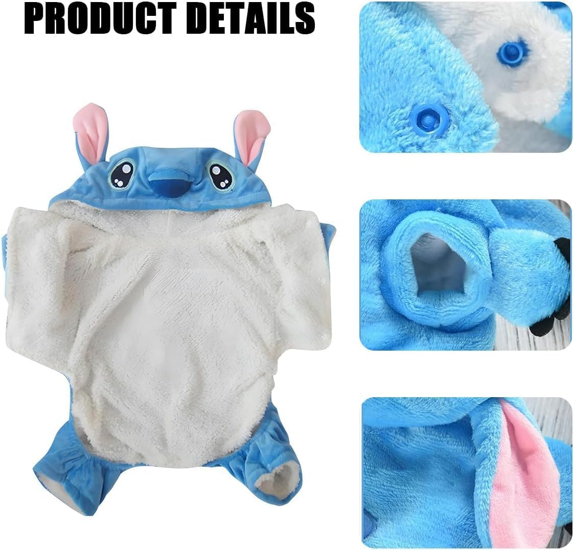 Puppy and Cat Cartoon Style Costumes,Funny Winter Hoodie for Halloween and Christmas Cosplay (Size L)