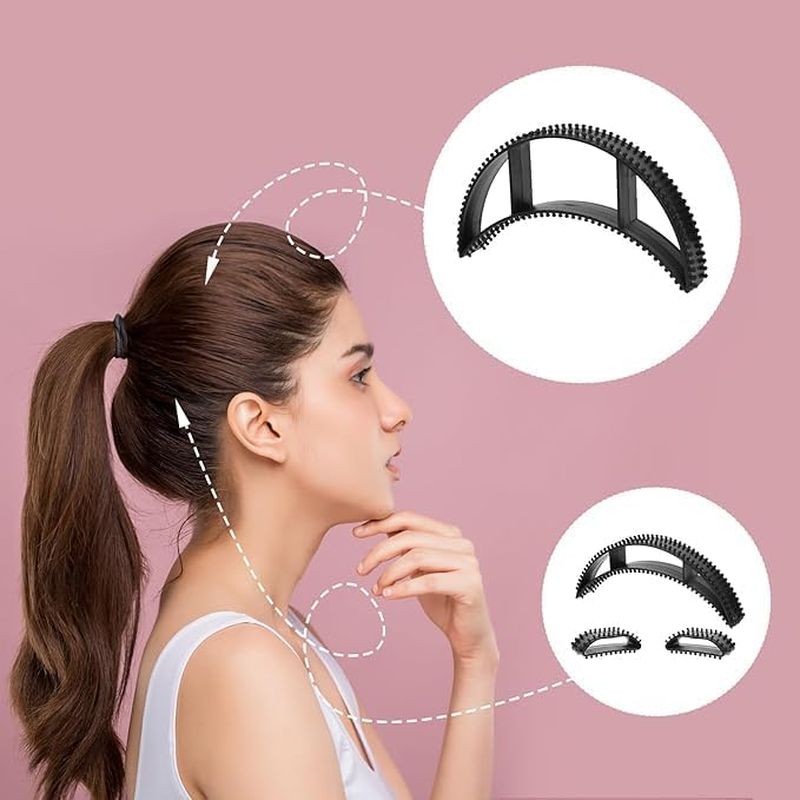Bump It Black Styling Coiler Set,5Pcs Hiar Bun Black Styling Coiler Set Bump It Hair Accessory,Bump It Black Styling Coiler,Bump It Set Black Styling Coiler for Hair Accessory Bump Fluffy Hairdressing image number 3