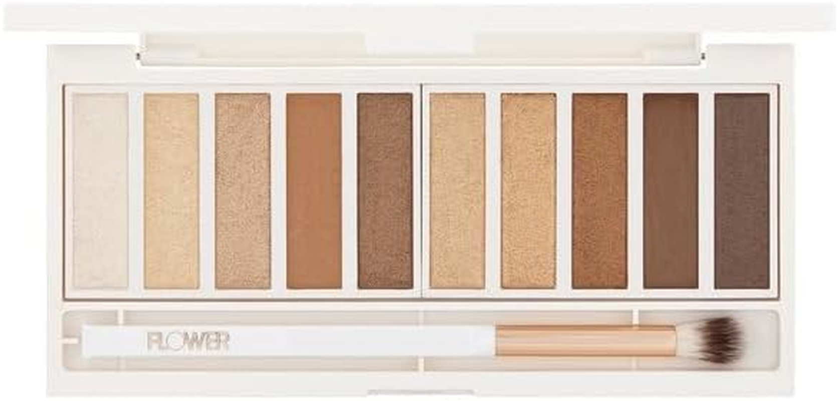 Shimmer and Shade Eyeshadow Palette - ES3 Gimme Gold by Flower Beauty for Women - 0.3 Oz Eye Shadow image number 4
