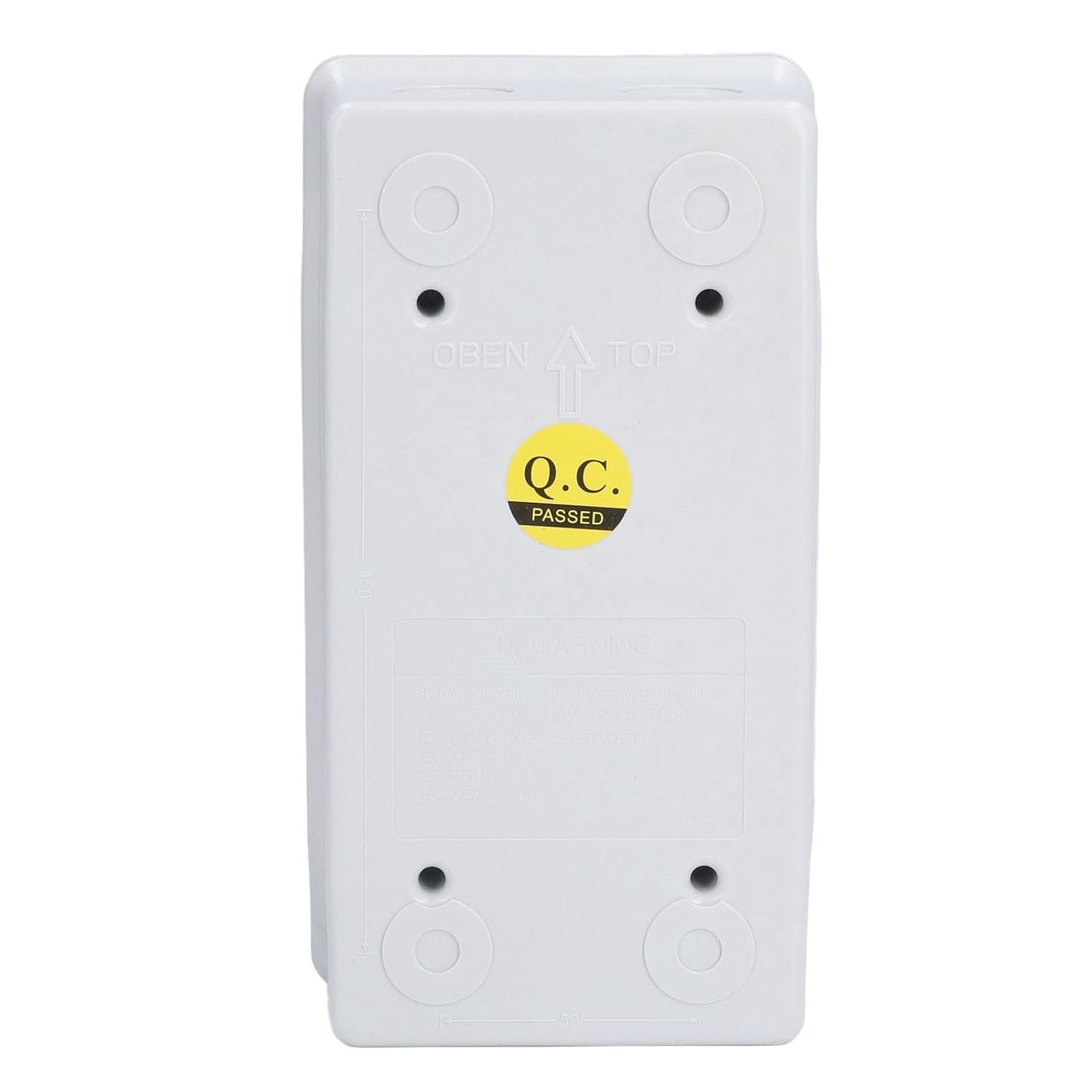 Waterproof Plastic Distribution Box 4 Way Transparent Cover DIN Rail Mount Indoor Outdoor Communication Equipment image number 1