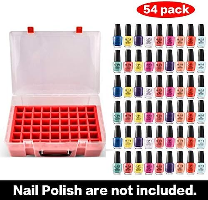 FULLCASE Nail Polish Organizer Holder, 54 Bottle Storage Container for OPI, Sally Hansen, Revlon, Essie, AIMEILI, and More Gel Polish (Box Only) image number 5