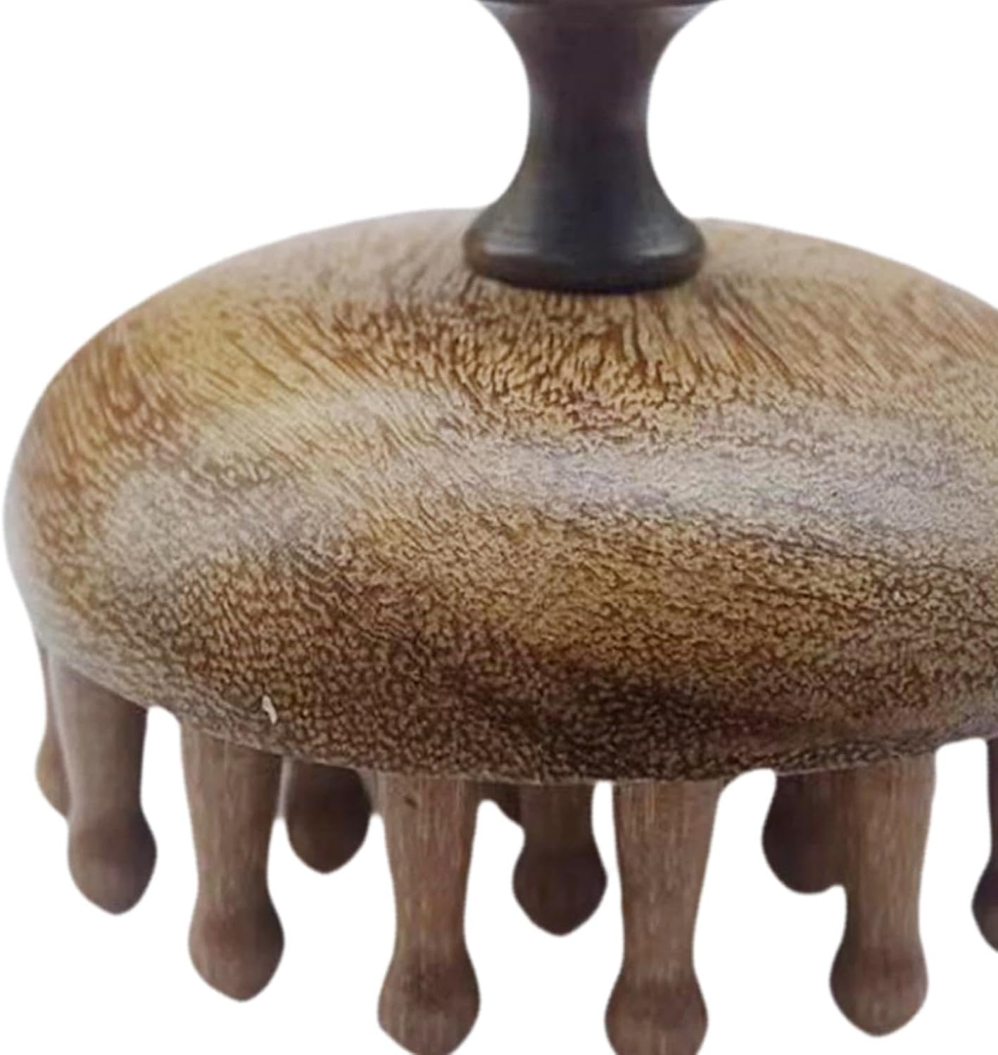 Perfeclan Wooden Scalp Massage Comb,Head Wooden Brush,Guasha Tool Comb,Wide Tooth round Head Massage,Gua Sha Brush for Adults Women Men