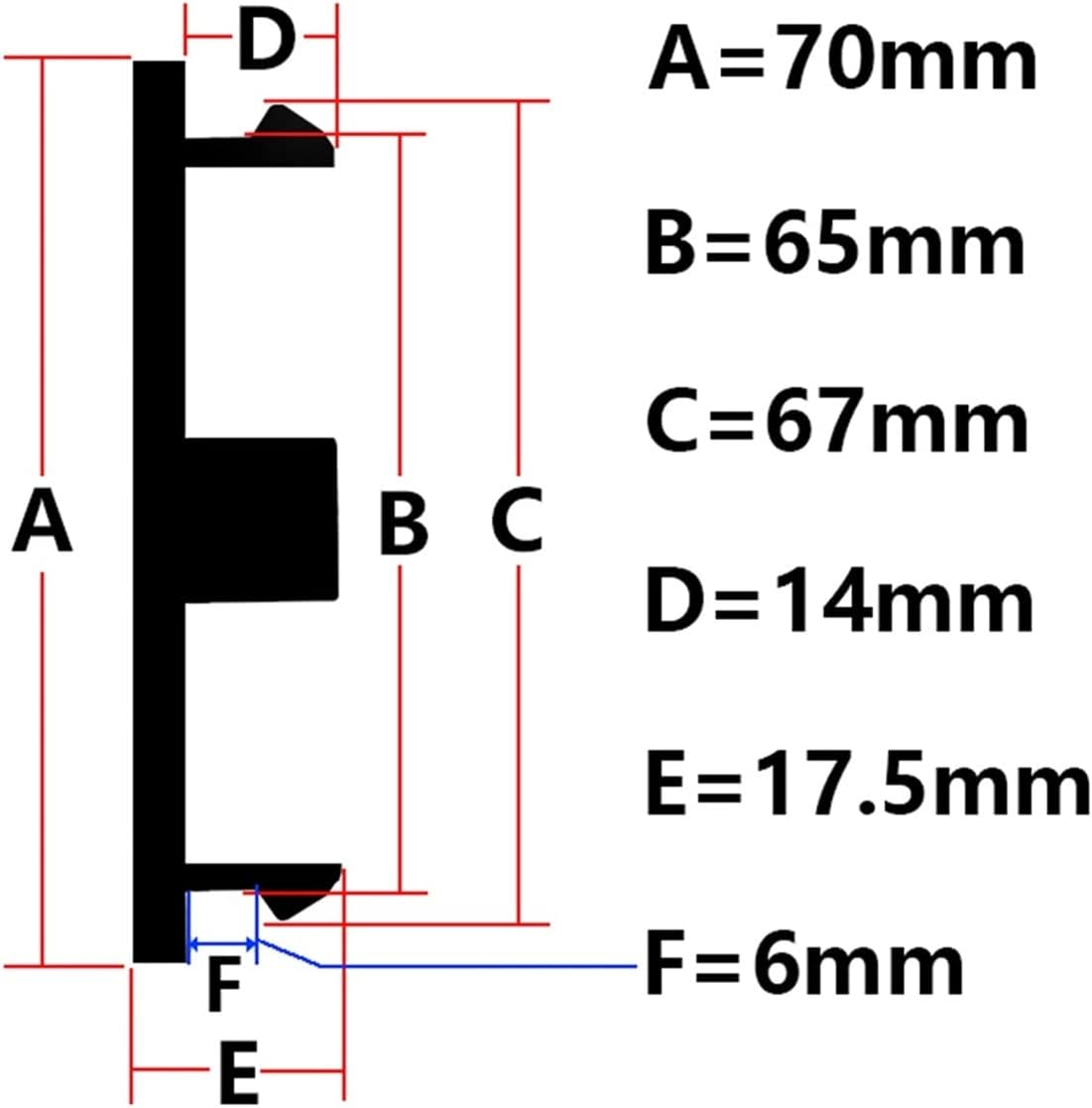 Xwang Store 4Pcs 70MM Black No Logo Car Wheel Wheel Center Cap Cover Truck Wheel Rim Dust Hubcap Car Styling Emblem image number 1