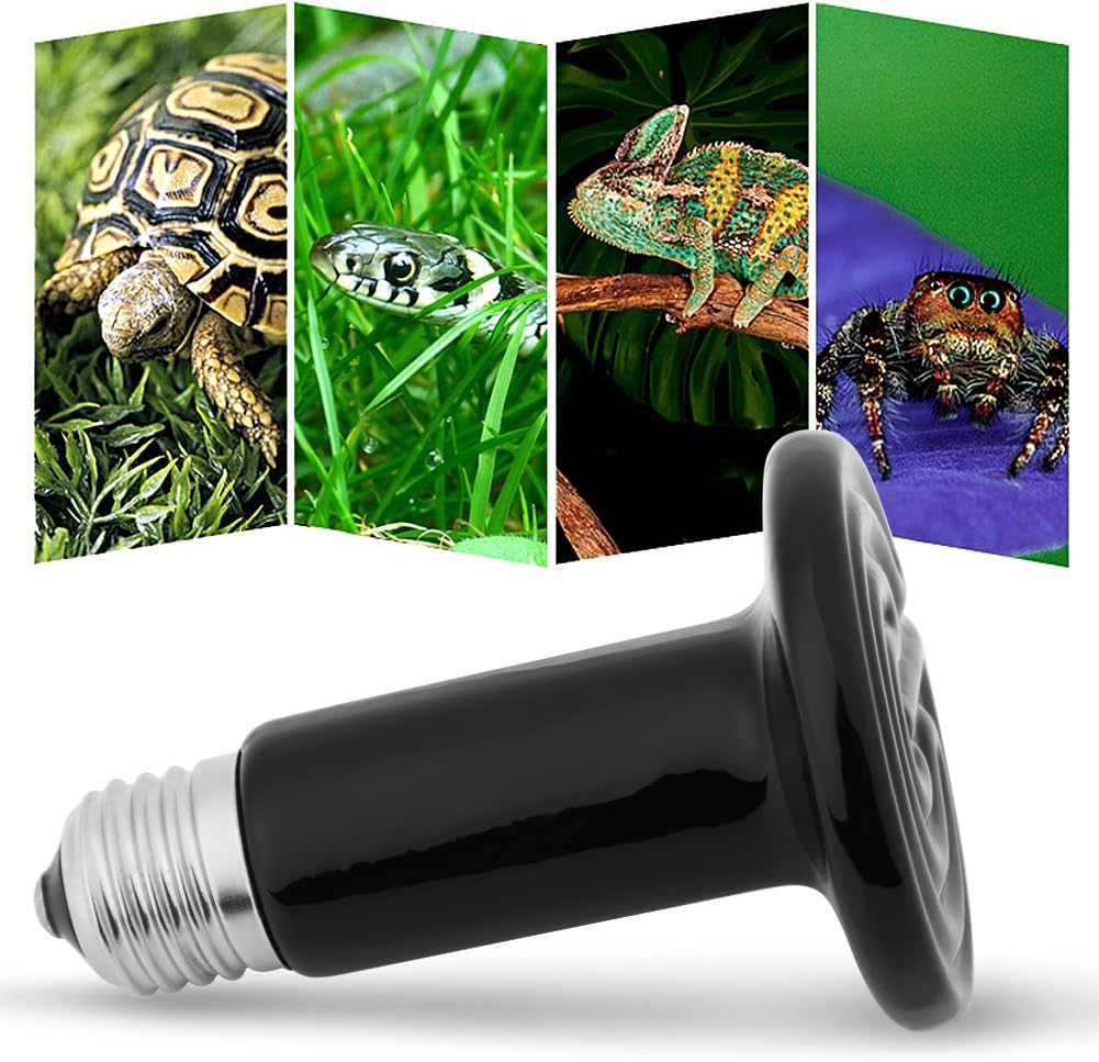 Reptile Heat Lamp Bulb Ceramic Infrared Heat Emitter 50W (75W) image number 5