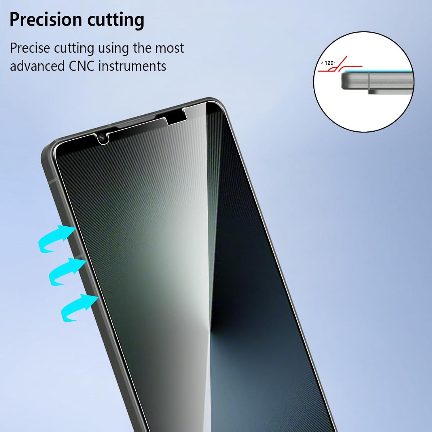 Pollachi [Pack of 3 Screen Protectors for Sony Xperia 1 VII/1 VII, Tempered Glass Film, 9H Hardness, Anti-Scratch, anti Fingerprint, Screen Protectors Tempered Glass for Sony Xperia 1 VII/1 VI - Nothing Phone (3A) image number 7