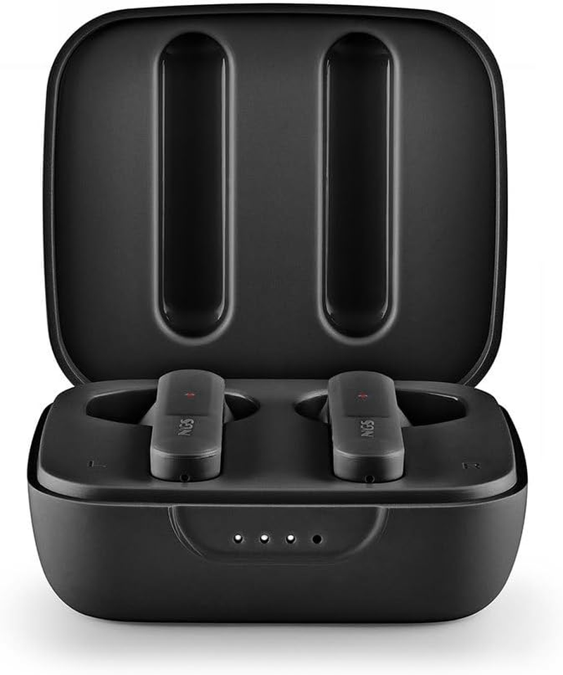 NGS ARTICA Move Black Wireless Headset Compatible with Bluetooth 5.3 Technology and TWS. 28-Hour Battery, Touch Control, ENC Technology, Black image number 1