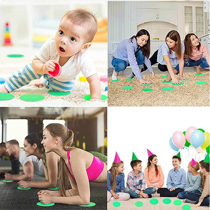 WADY 36Pcs Carpet Spots for Classroom - 4 Inch round Floor Markers, 6 Colors Non-Slip Rug Dots for Preschool, Games & Sports, Durable Teaching Tools, Classroom Organization & Social Distancing image number 4