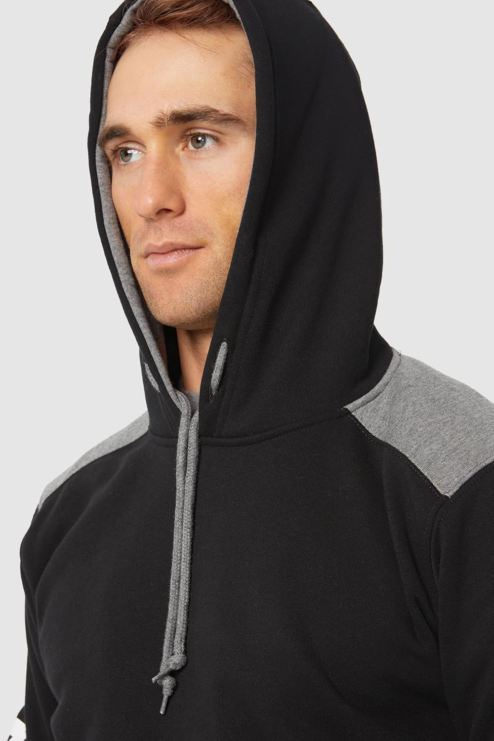 CAT Men'S Logo Panel Hooded Sweatshirt, Black, X-Large image number 3