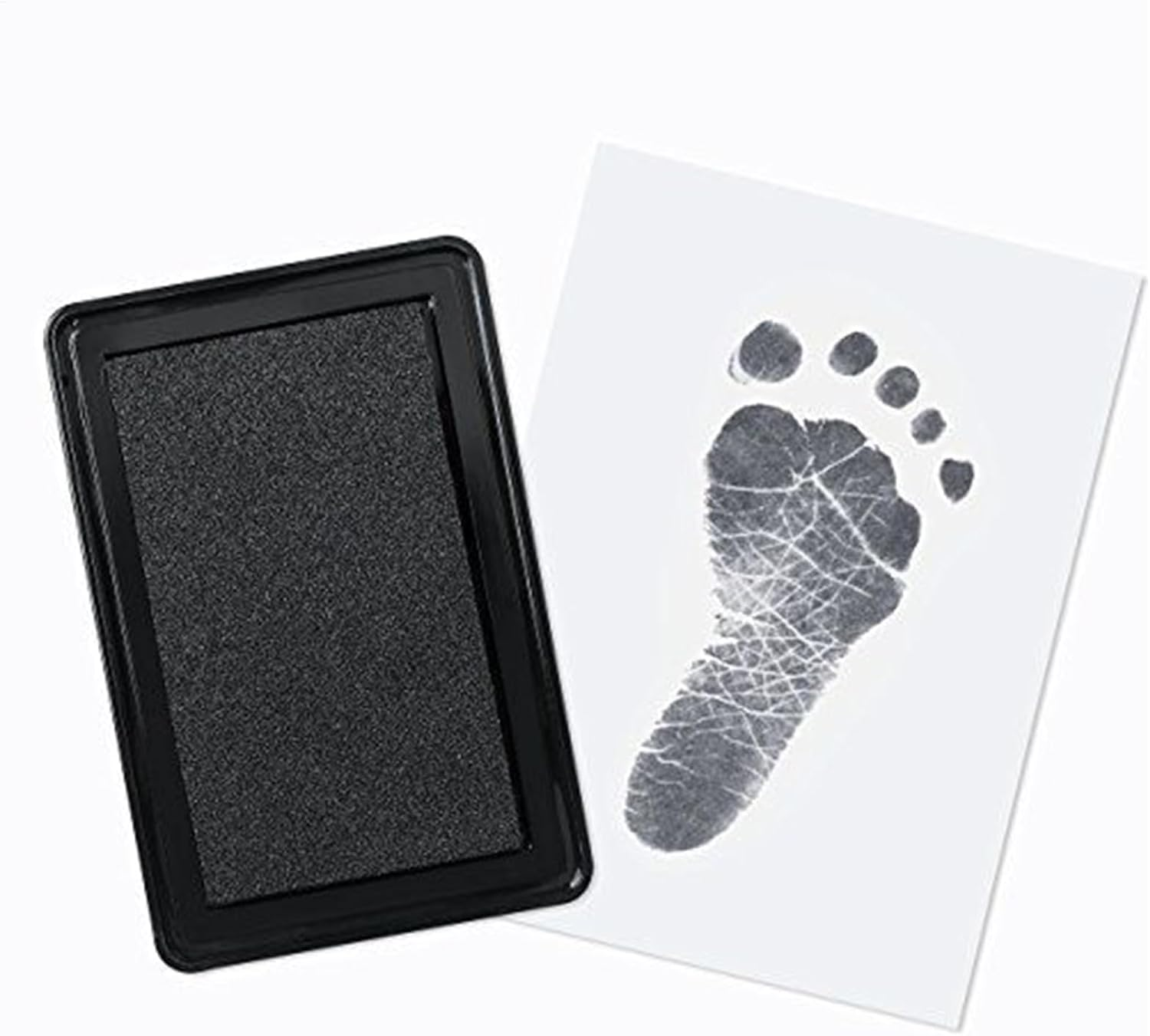 Baby Foot Prints Ink Pad - Baby Ink Pad for Foot Prints | Clean Touch Handprint Tool for Pet Feet Stamp Keepsake Kids Craft Shower Parents image number 5