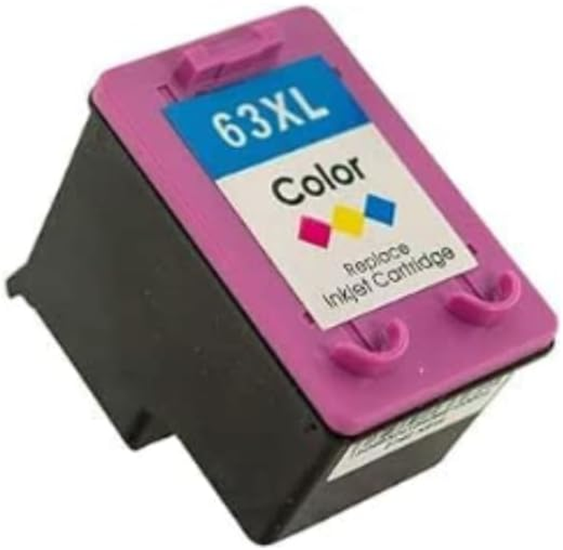 Compatible High-Quality 63XL Ink Cartridge Compatible with Envy 4520, 4516, Officejet 4650, 3830, 3831, 4655, and Deskjet 1112, 3632, 2130, 2132, 3630, 3633, 3634 Printers (Tricolor) image number 1