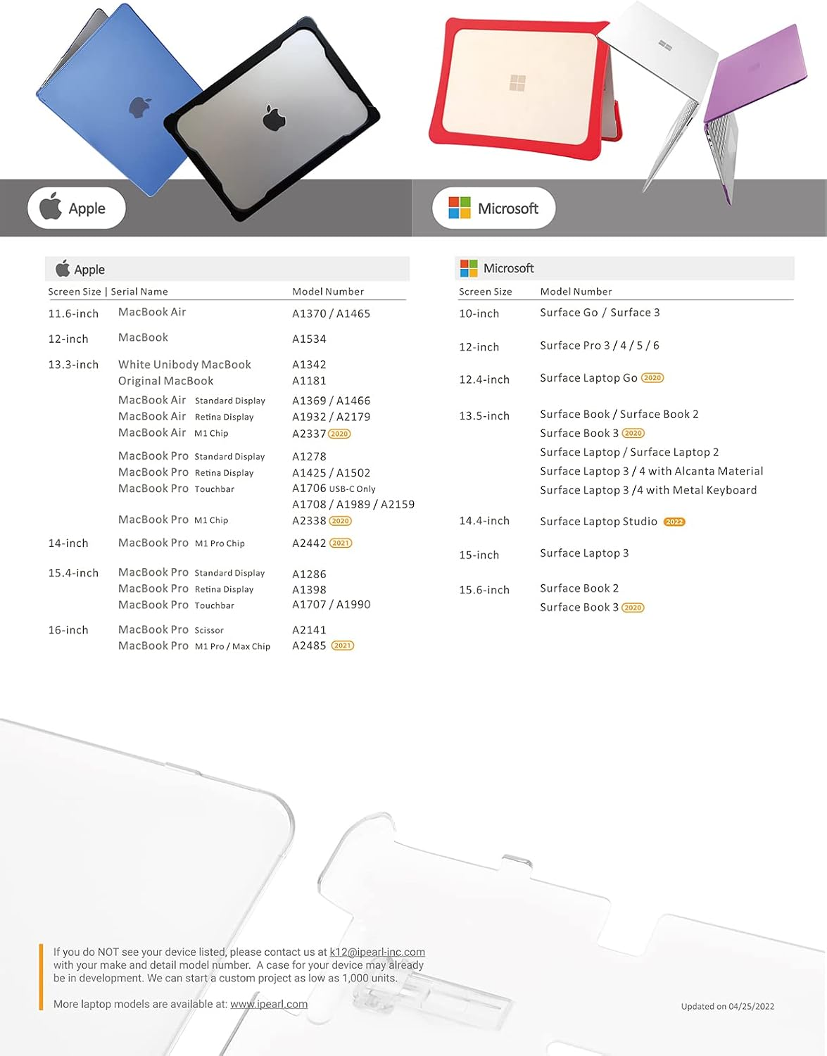 Mcover Hard Shell Case for 13.5-Inch Microsoft Surface Laptop (3/2 / 1) Computer (Not Compatible with Surface Book and Tablet) (Black) image number 6