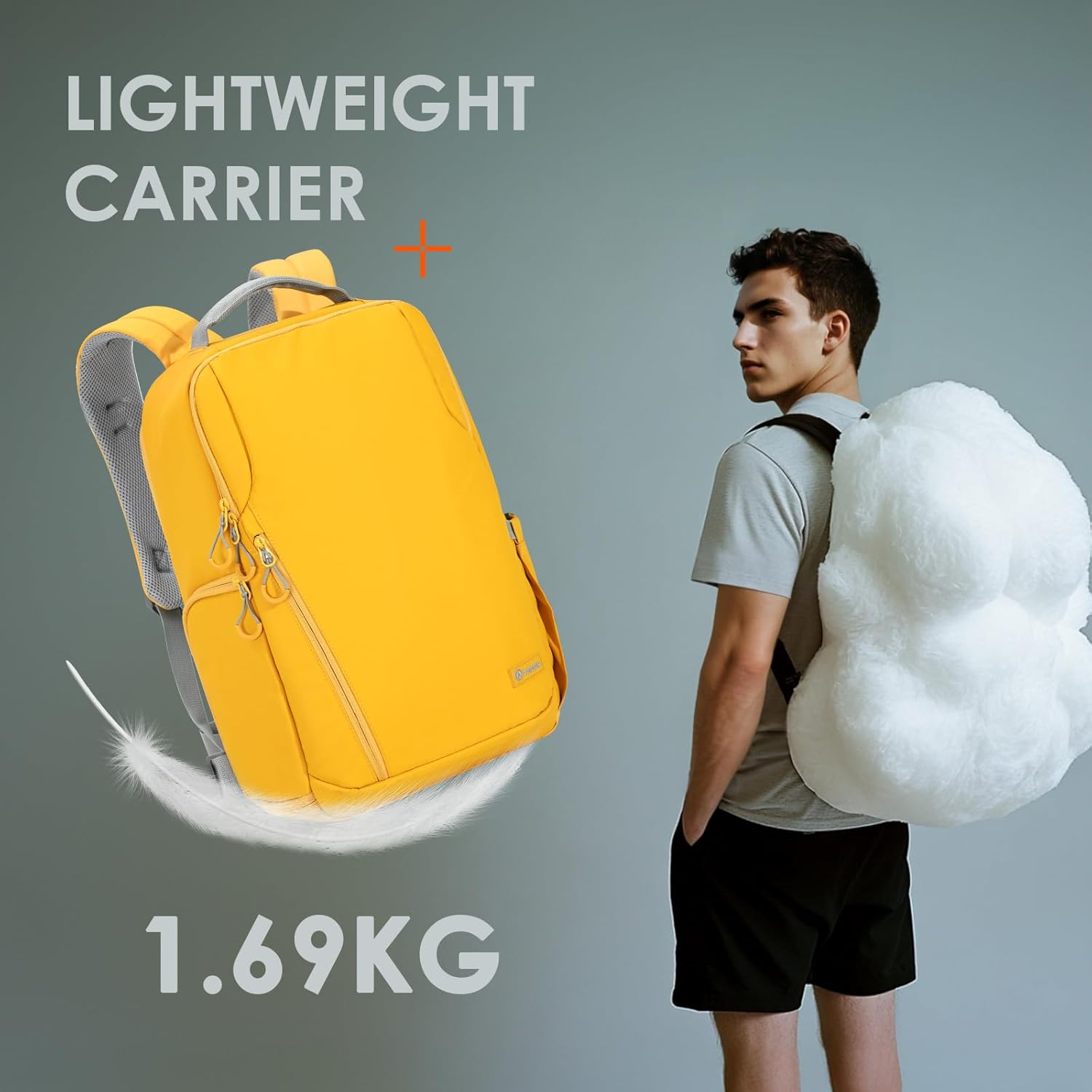 TARION Waterproof Camera Backpack - DSLR Camera Bag with Laptop Compartment, Unisex Minimalist Hiking Backpack image number 6