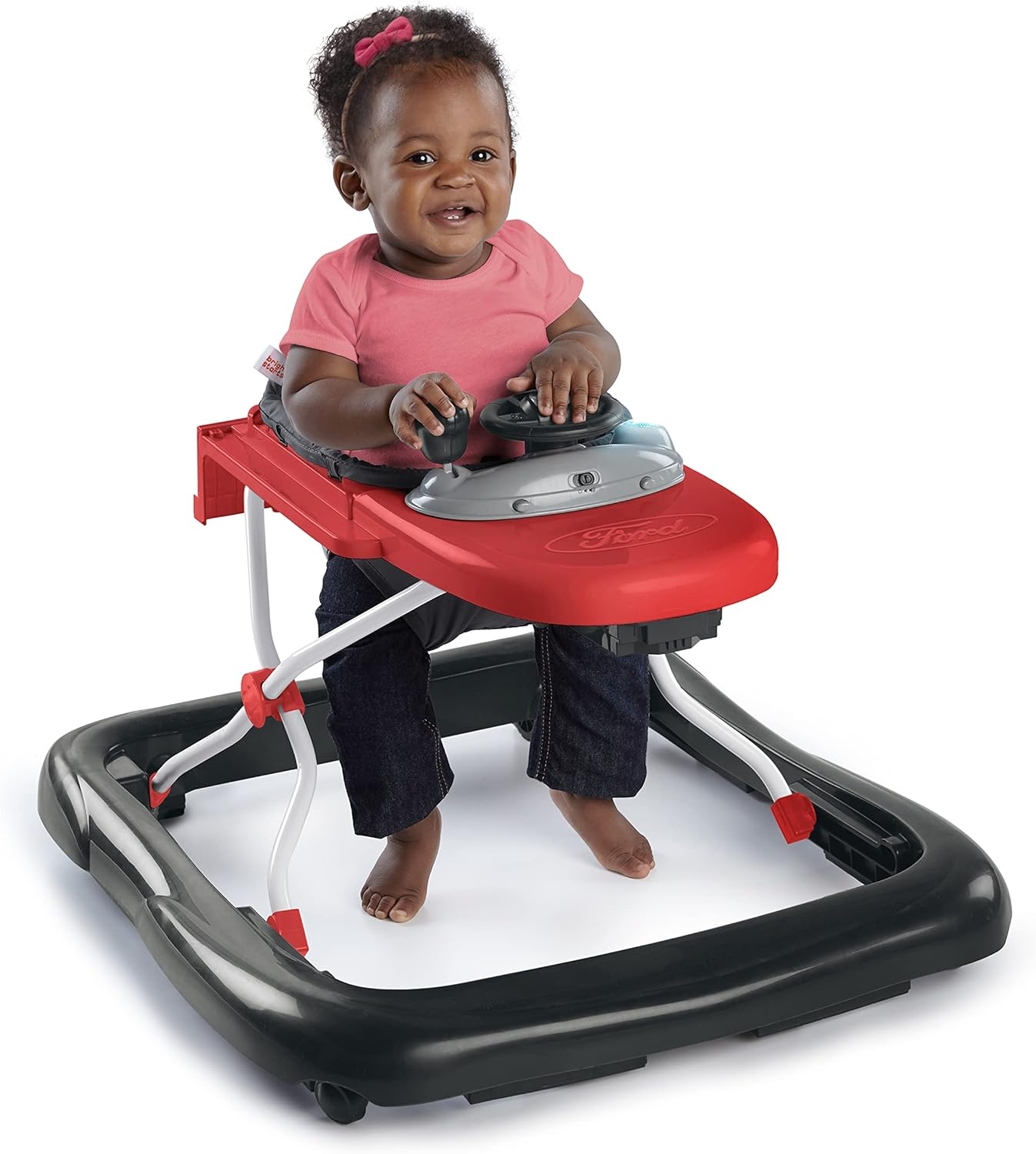 Bright Starts Ways to Play Walker&trade; - Ford F-150, Rapid Red, 4-In-1 Walker Ages 6 Months+ image number 1