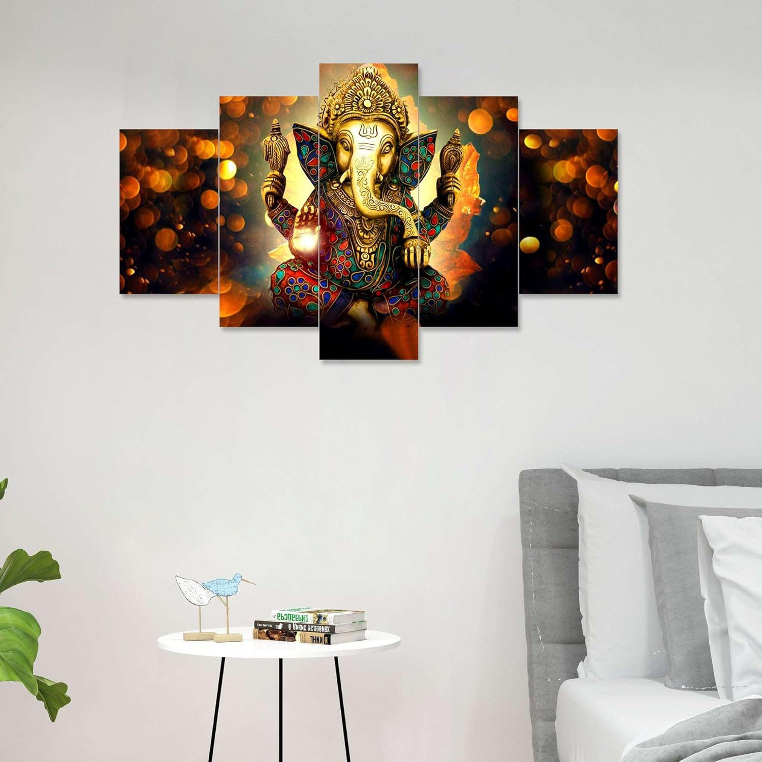 Done with Love Store Divine D&eacute;cor Exquisite Ganesha Wall Art Elevate Your Space with Spiritual Charm (75 X 43 Cm) image number 1