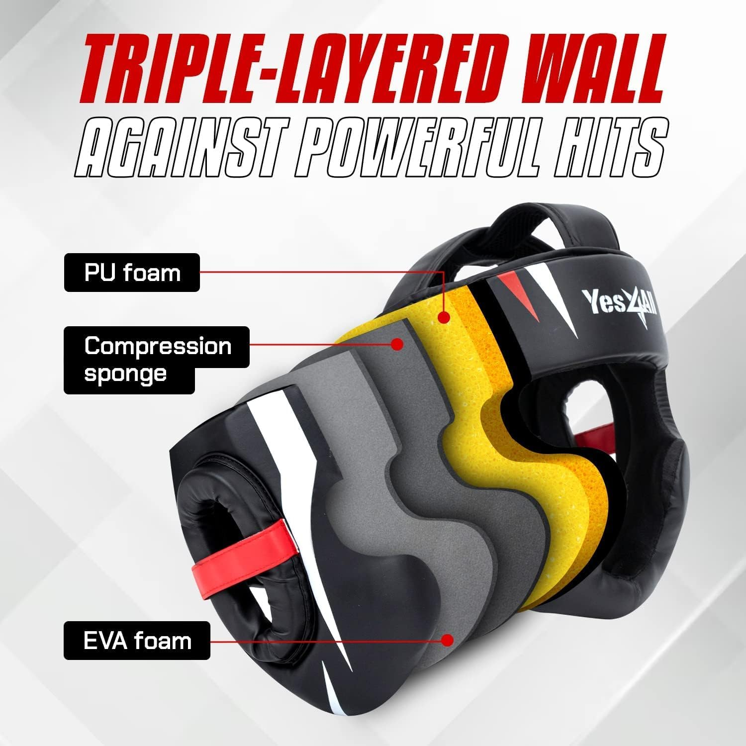 Yes4All Headgear Full Face - B. Large image number 3