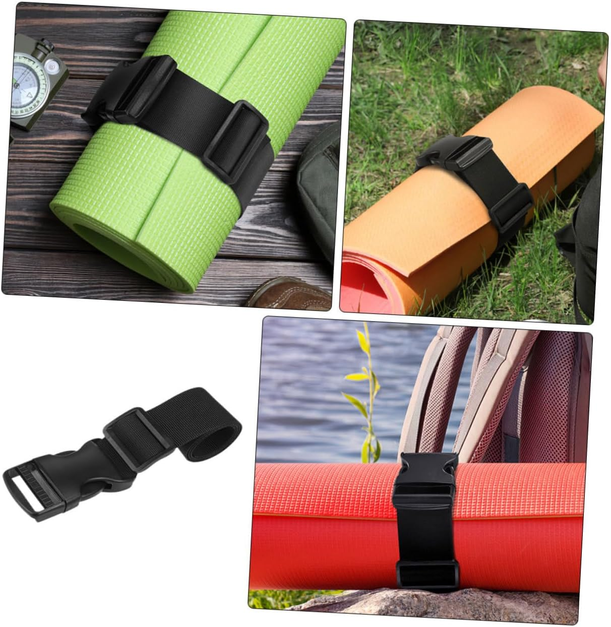 Luxshiny Adjustable Luggage Straps Nylon Buckle Outdoor Travel Accessories Sturdy Quick-Release Belt for Suitcases and Backpacks Convenient Fixing and Tightening Strap for Travel Use image number 6