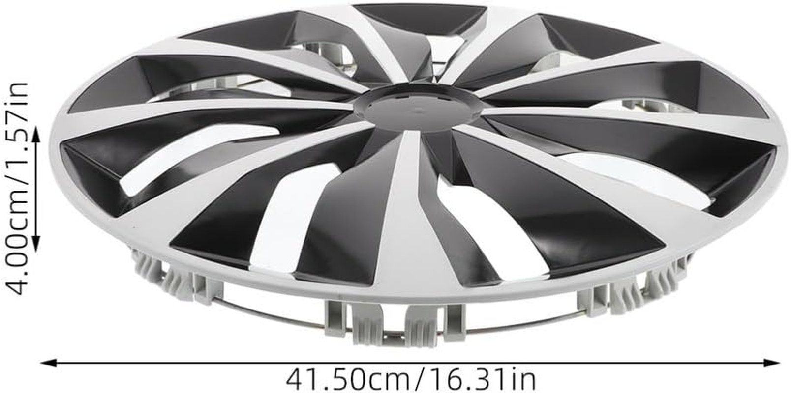 MUCKLILY Universal 15-Inch Car Wheel Hubcap Cover Set Sturdy Plastic Tire Covers for Vehicles Effective Protection for Cars and Suvs image number 1