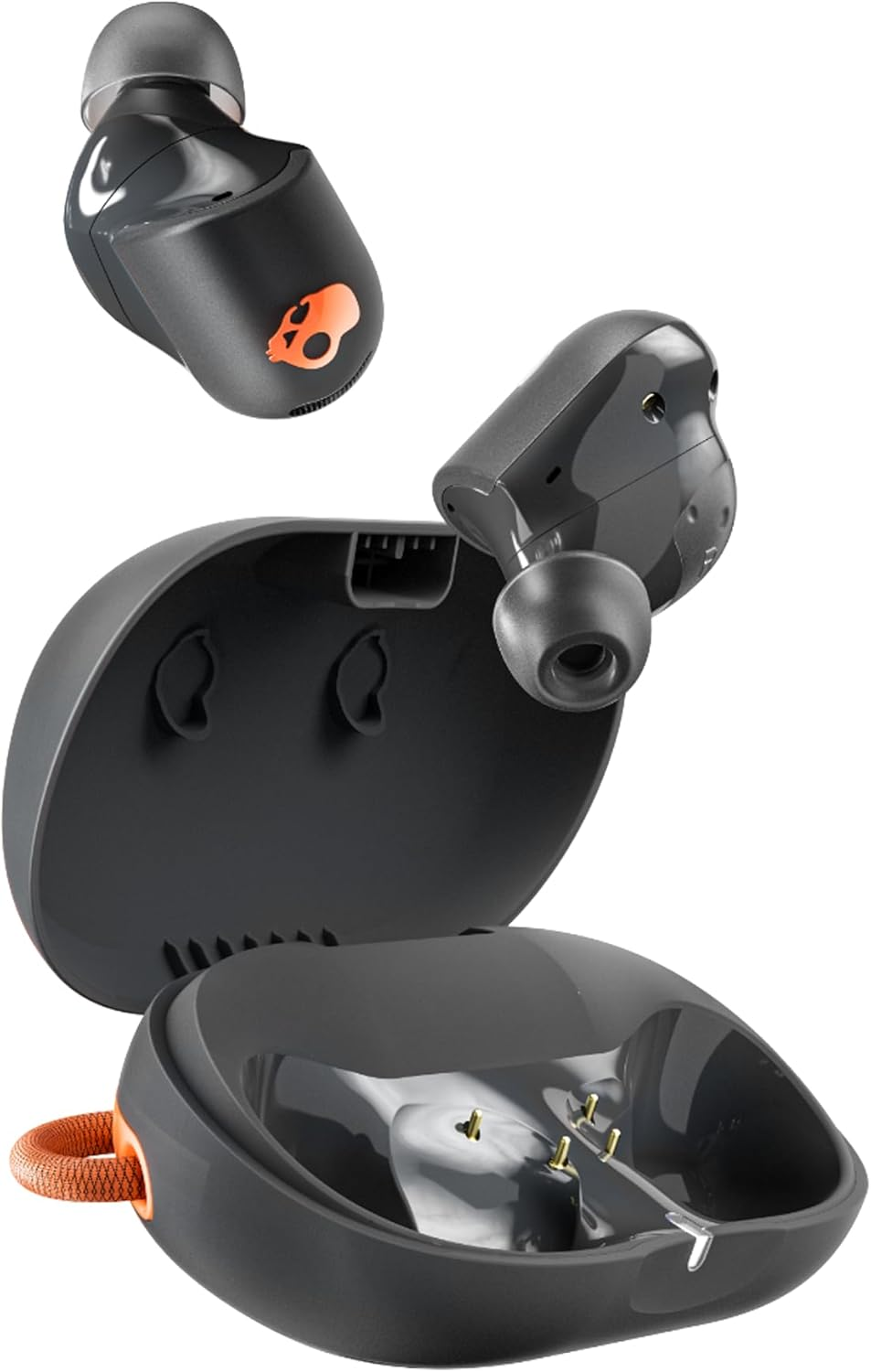 Skullcandy Sesh ANC Active In-Ear Noise Canceling Wireless Earbuds, True Black/Orange