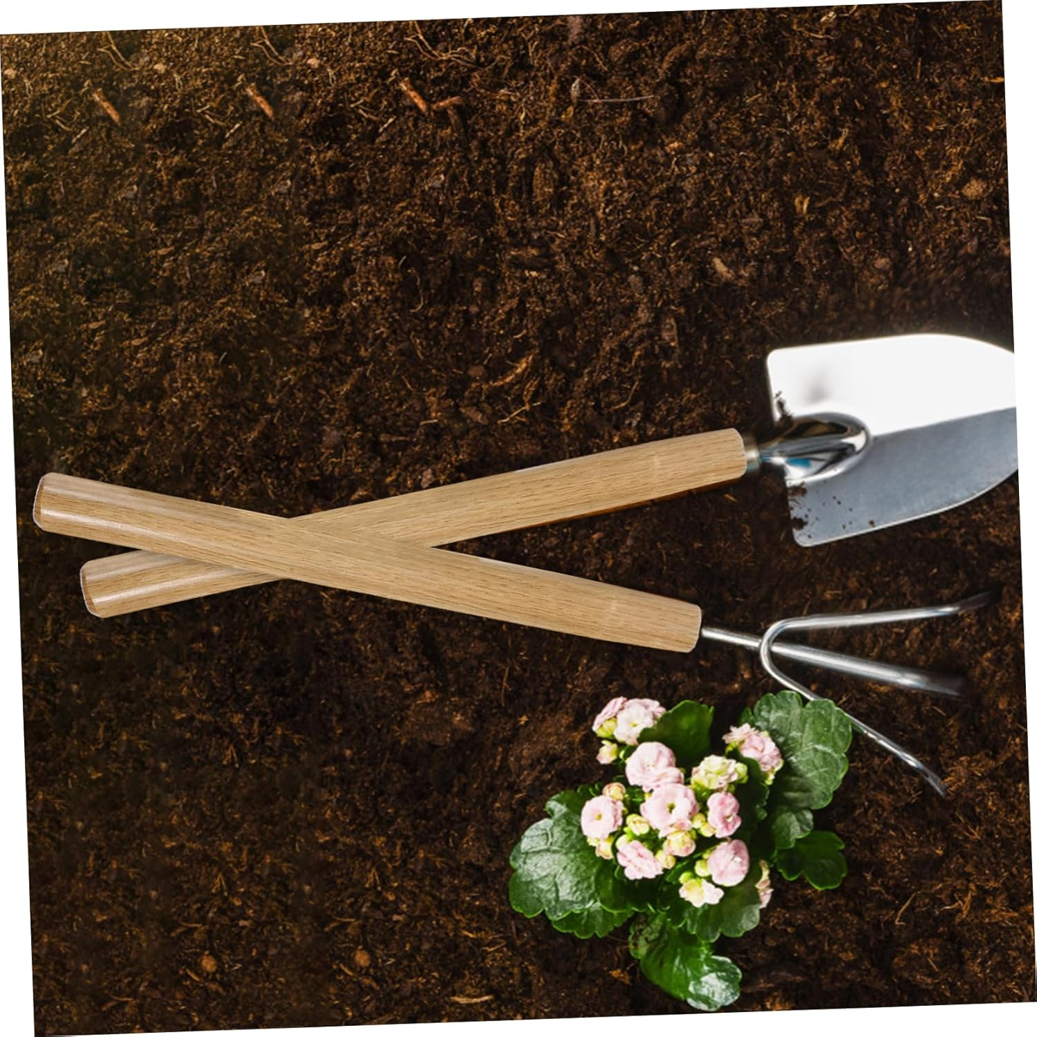 Iplusmile Wooden Shovel Replacement Handle Thick Solid Wood Agricultural Farm Tool Handle for Gardening Spade