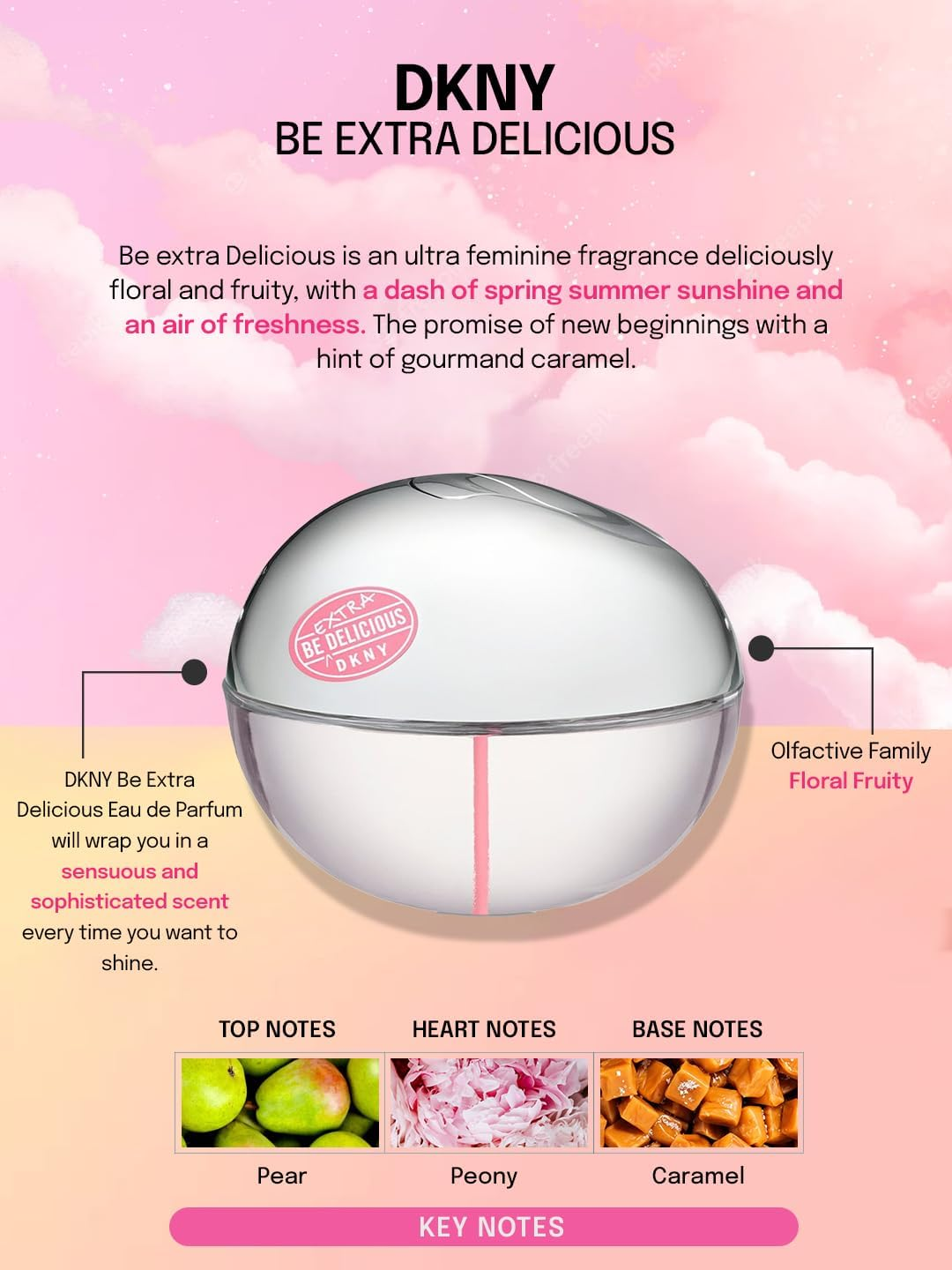 Donna Karan Be Extra Delicious Eau De Parfum Spray 100Ml/3.4Oz image number 3