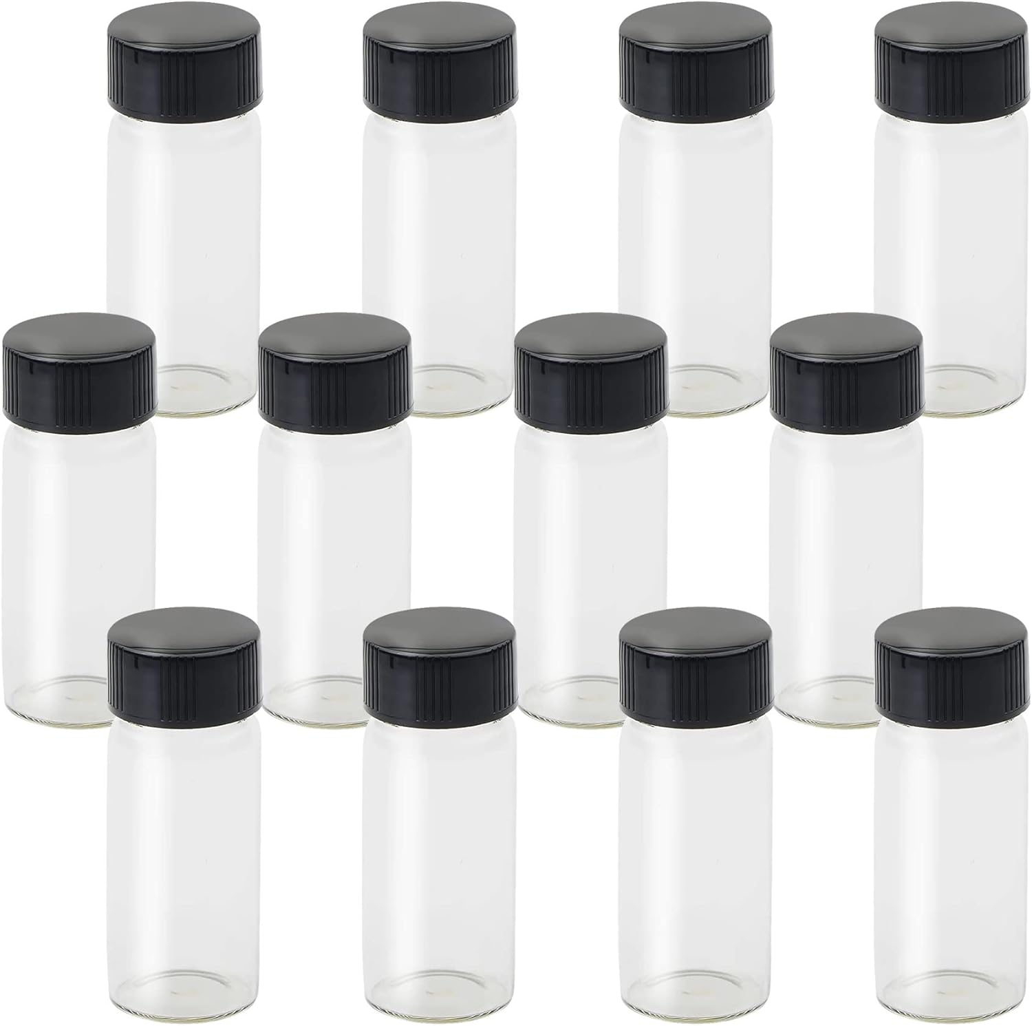 1St Choice Glass Vials, 1 Dram 4Ml, Pack of 12 - Storage Bottle with PE Gasket image number 5