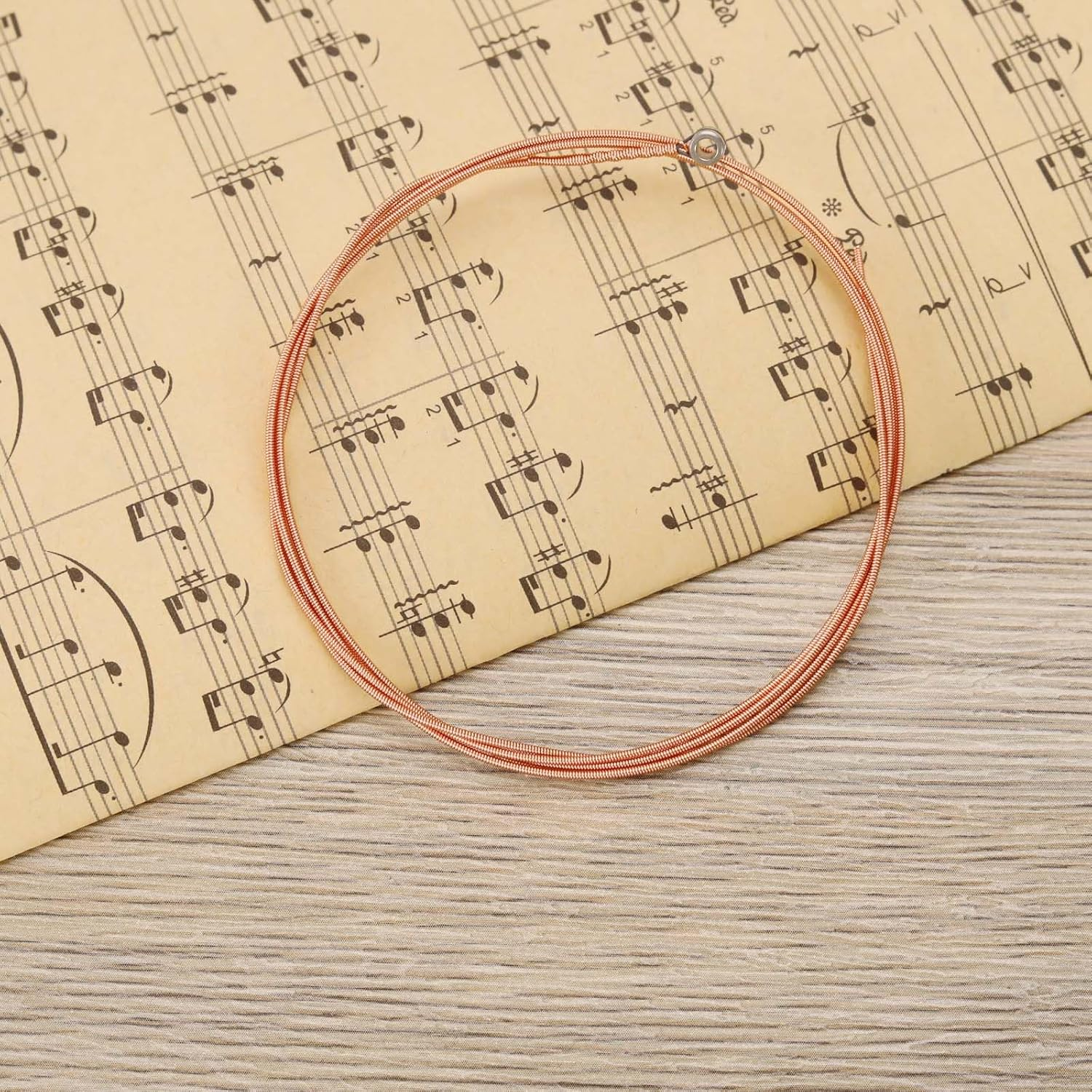 10Pcs E-6Th Guitar Strings Guitar Low E String 88Cm Acoustic Guitar String Folk Guitar String Resistant Rust Copper String Guitar String Replacements image number 2