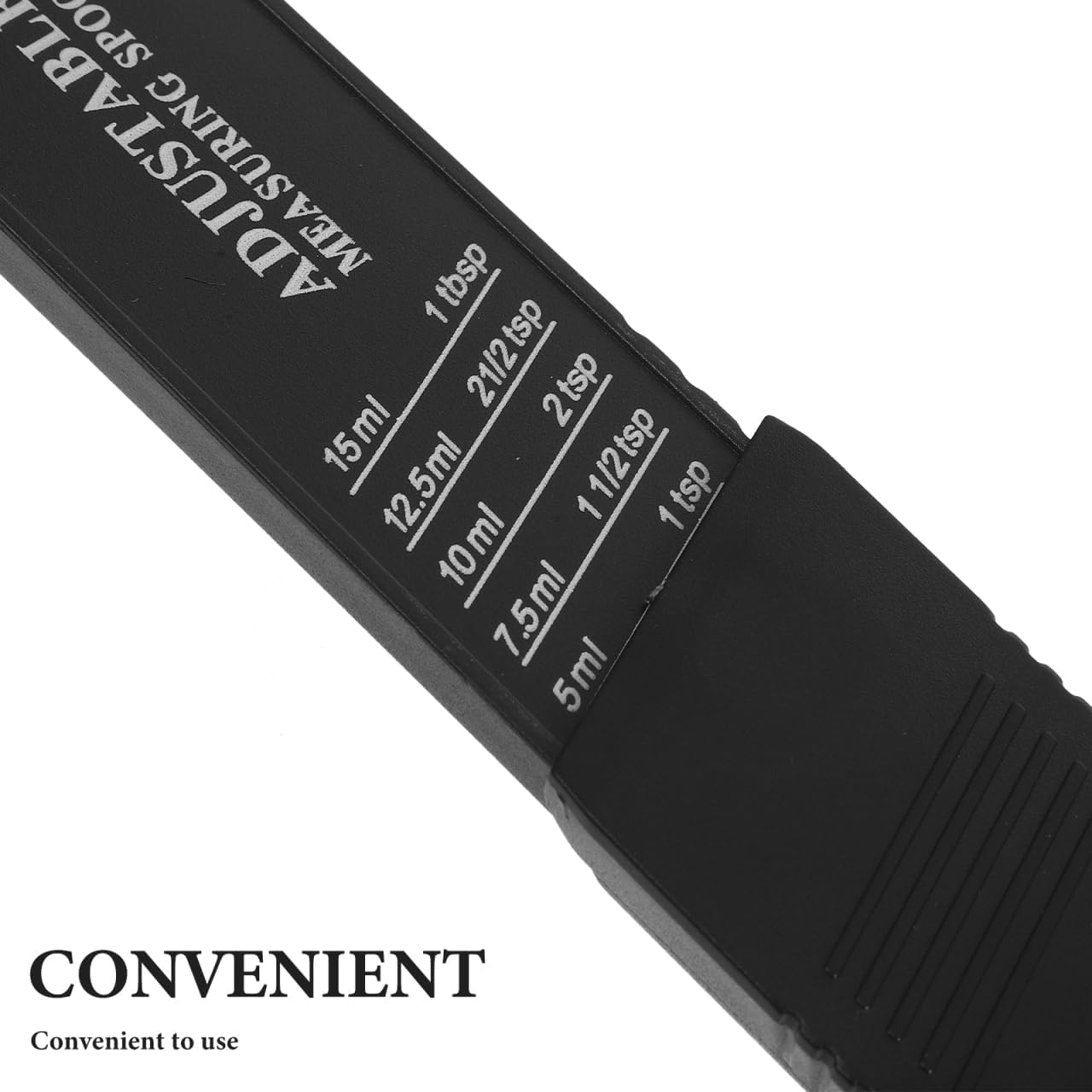 Cabilock Adjustable Measuring Spoon Set 2Pcs Sliding Scale Spoons for Accurate Baking Cooking Measurement of Powders and Liquids Kitchen Tool image number 3