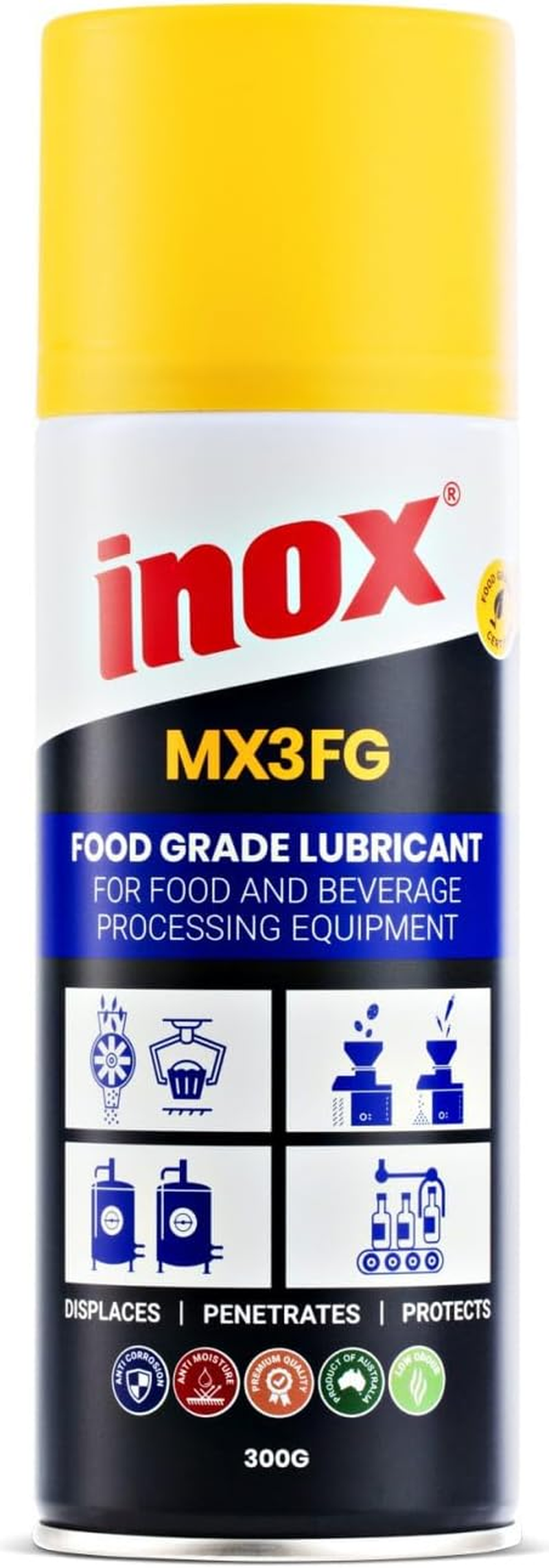 Inox MX3FG Food Grade Aerosol Lubricant, 300 Ml