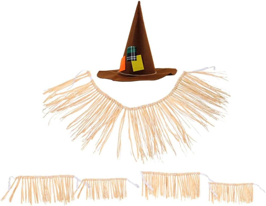 Cabilock Grass Skirt Hawaiian Skirt for Party Raffia Hula Raffia Dance for Adult Costume Performance Dress for Festival Decor image number 5