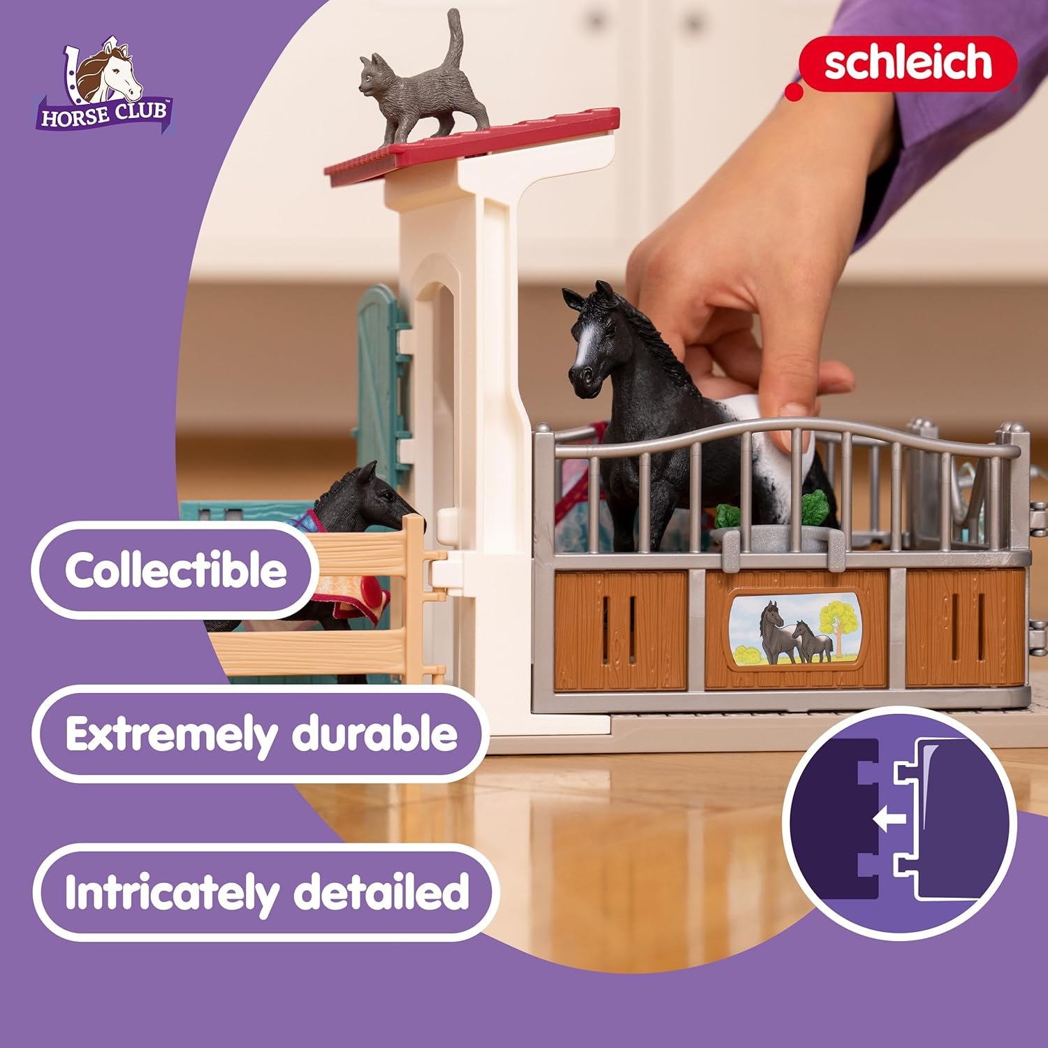 Schleich Horse Club Horse Box with Mare and Foal Playset